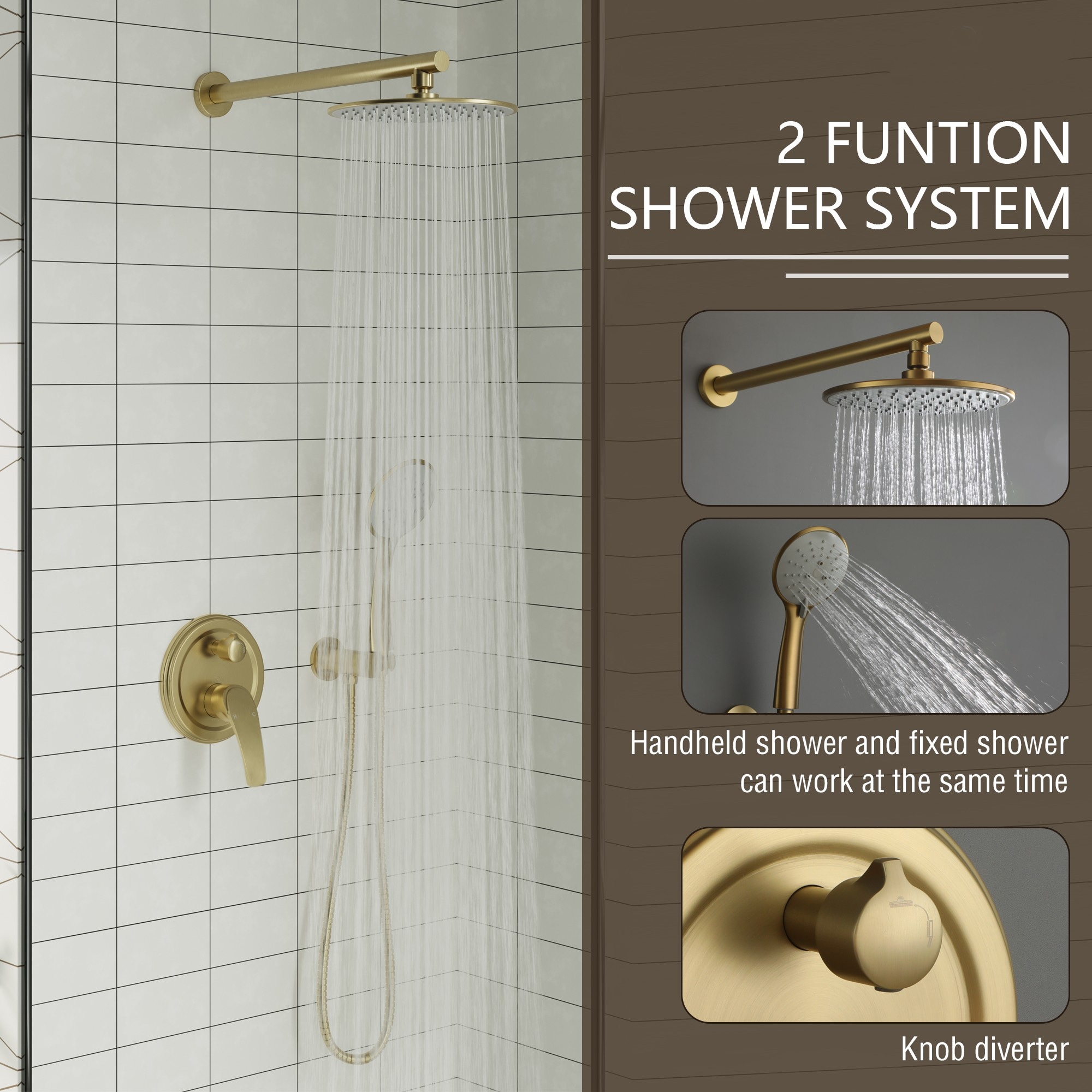CASAINC CASA02MB-12 Showerhead-Bar-Panels - View #6