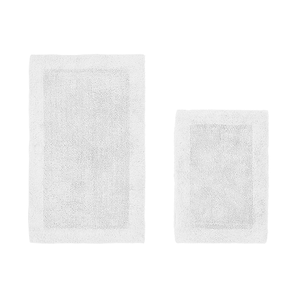 Better Trends BAEG2PC1721WH 34-Inches x 21-Inches White Cotton Bath rug