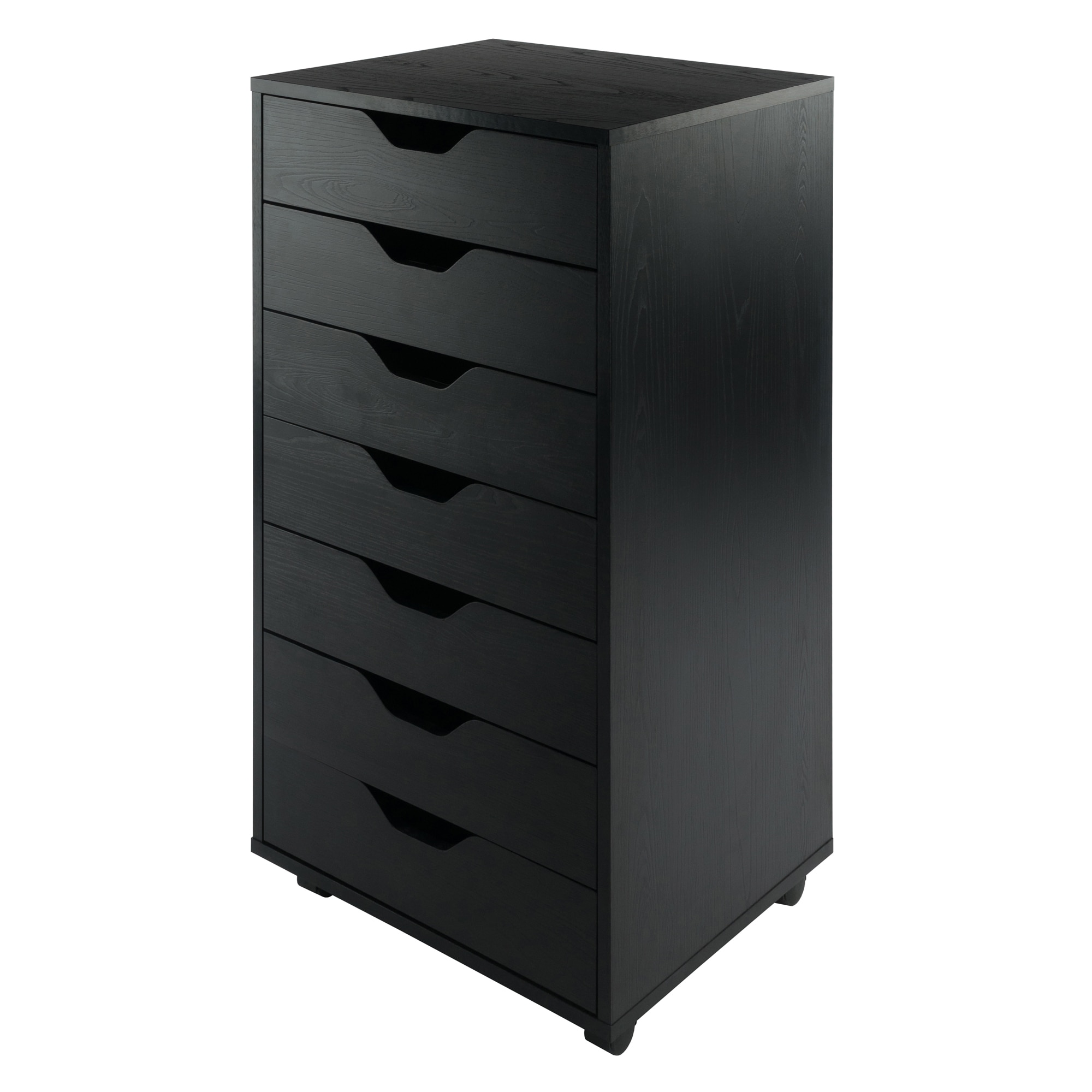 Winsome Wood Halifax Black 7-Drawer File Cabinet at