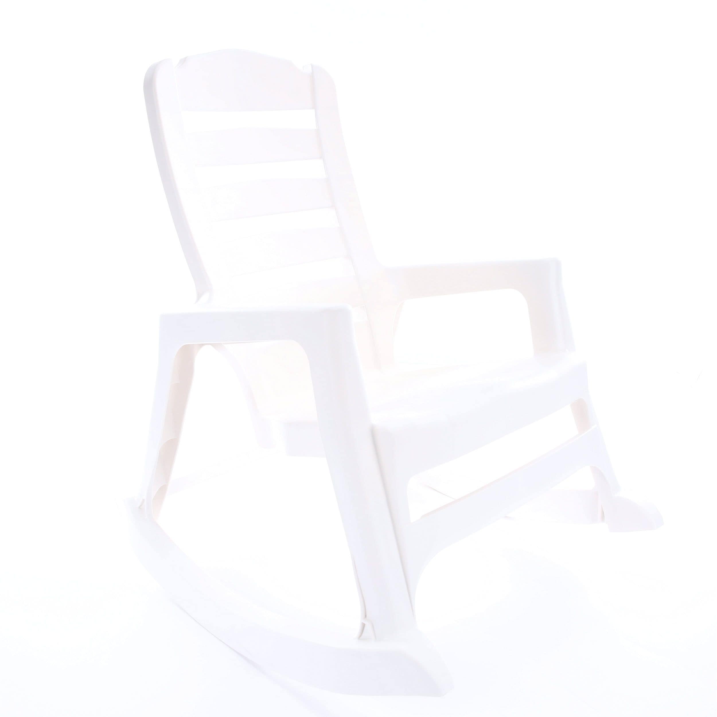 lowes white plastic rocking chair