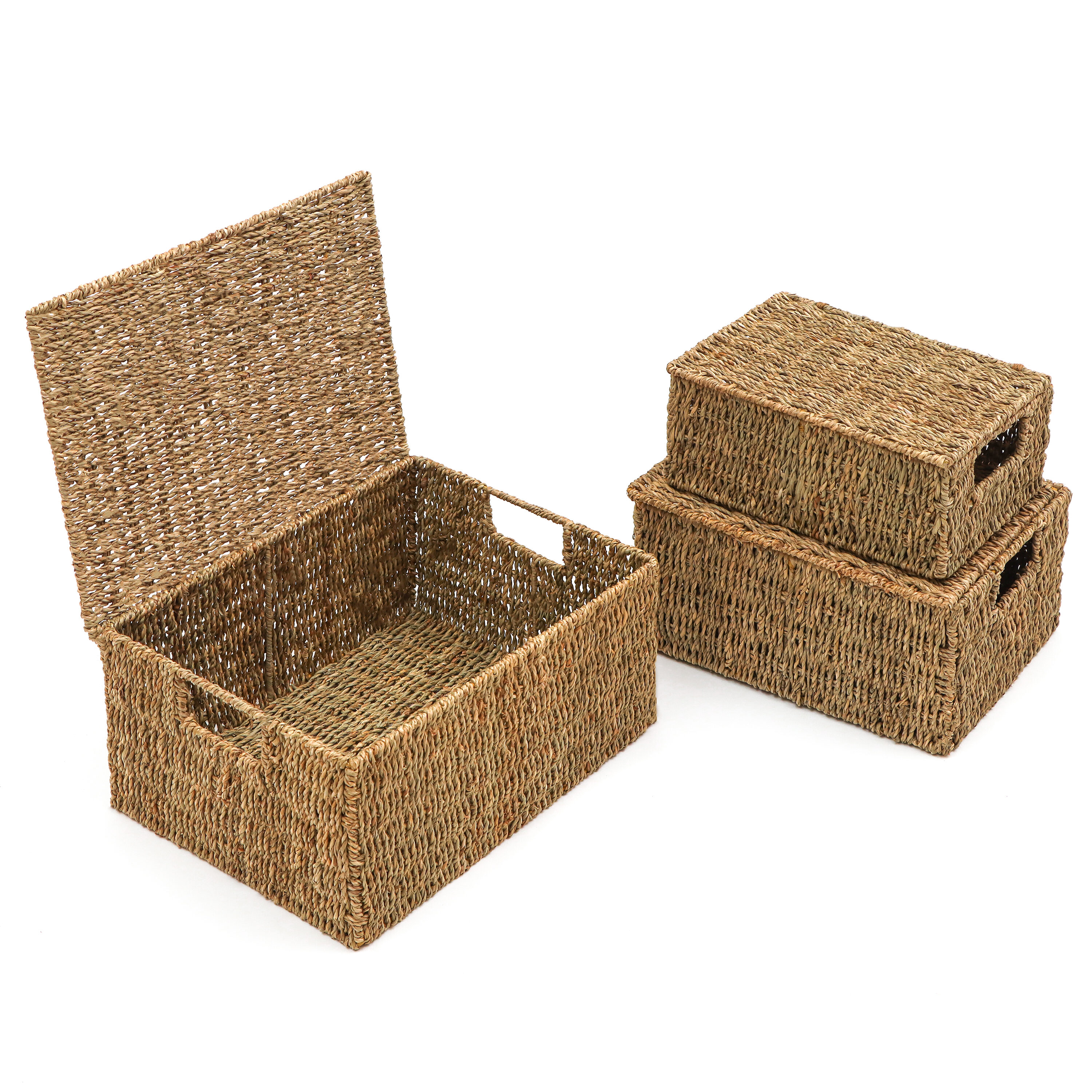 Trademark Innovations (11-in W x 7-in H x 14-in D) Brown Sea Grass ...