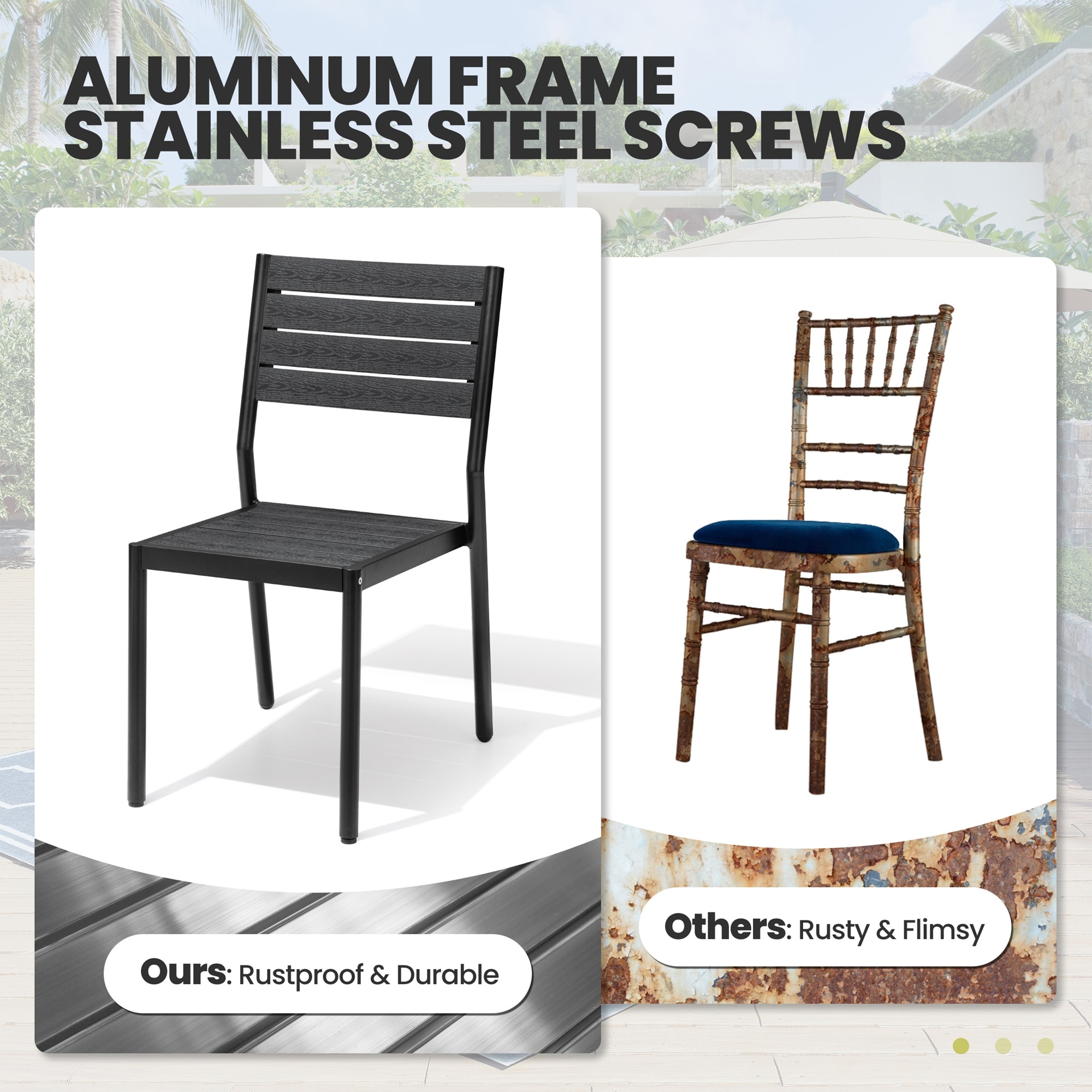 Crestlive Products CL-DC5003BLK-9 Patio-Dining-Sets - View #13