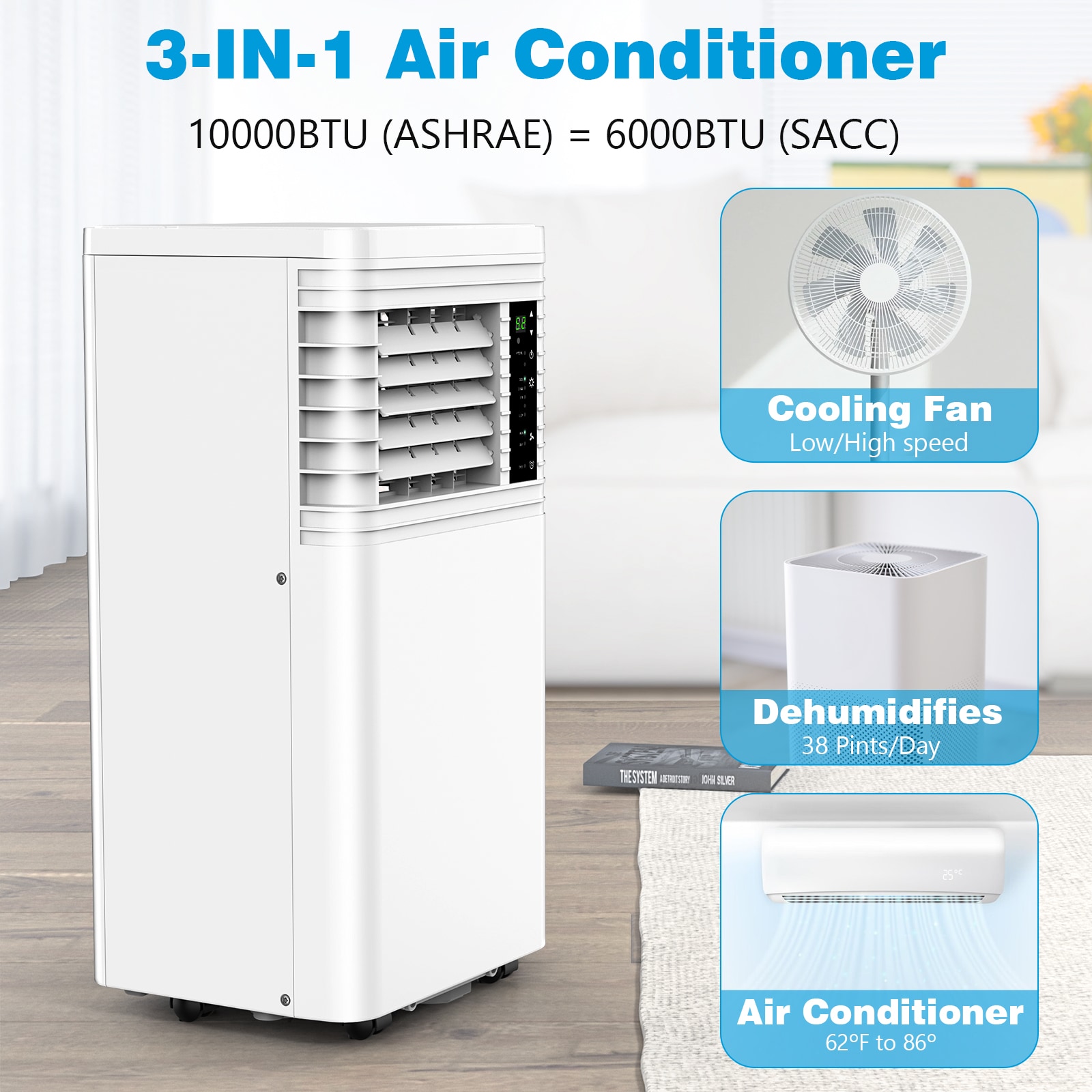 COWSAR LSA5411AC10K Portable-Air-Conditioners - View #2