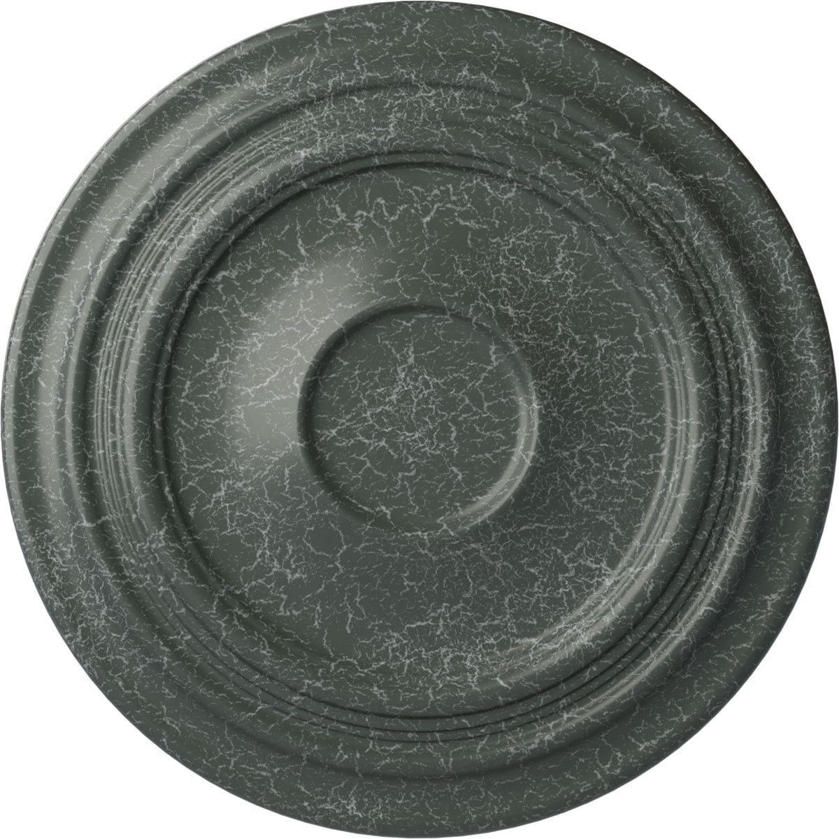 Ekena Millwork CM24TRAGC Traditional 24.375-in W x 24.375-in L Painted Athenian Green Crackle Polyurethane Whole Ceiling Medallion