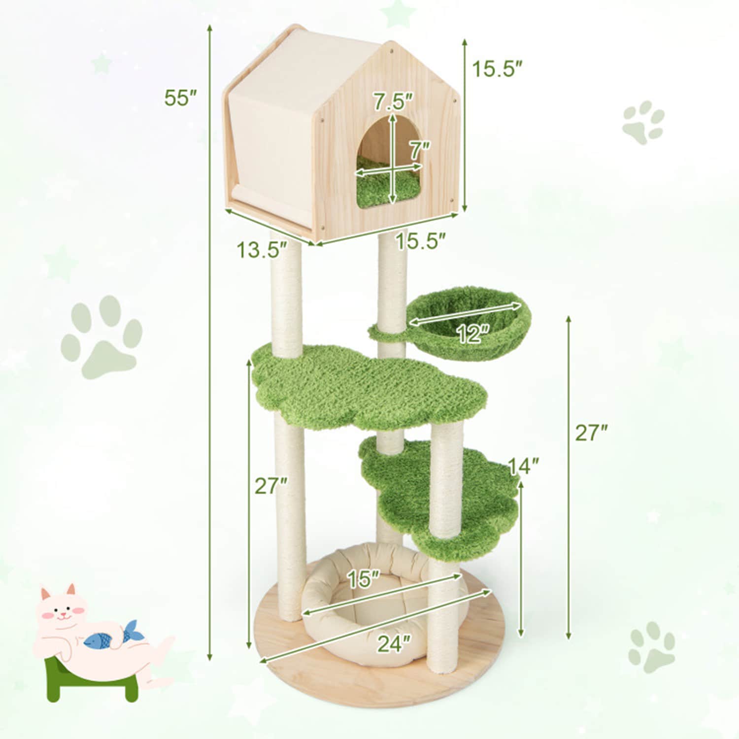 Mondawe MO-PV10128GN Cat-Trees - View #9