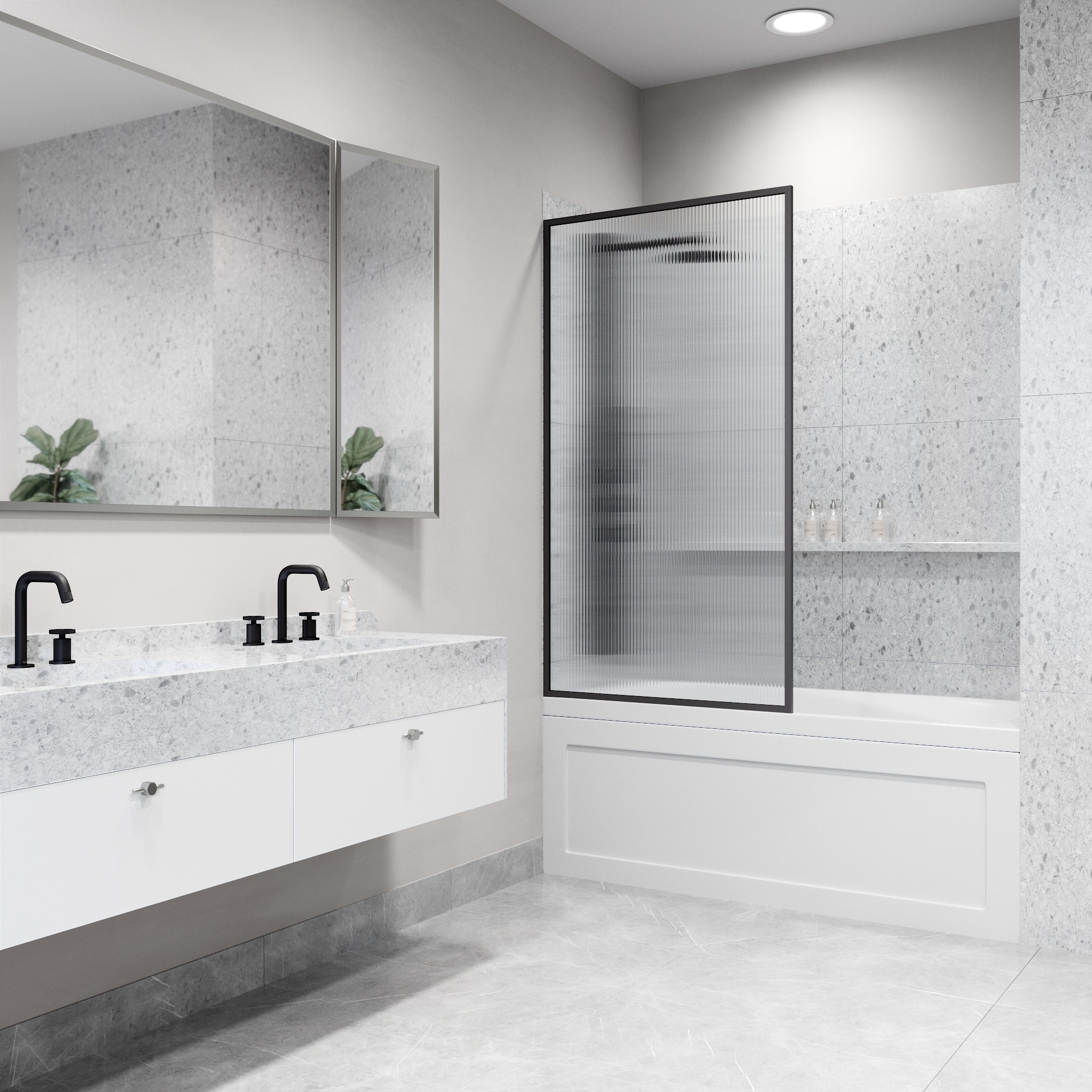 VIGO VG6077MBFL3462 Bathtub-Doors - View #5