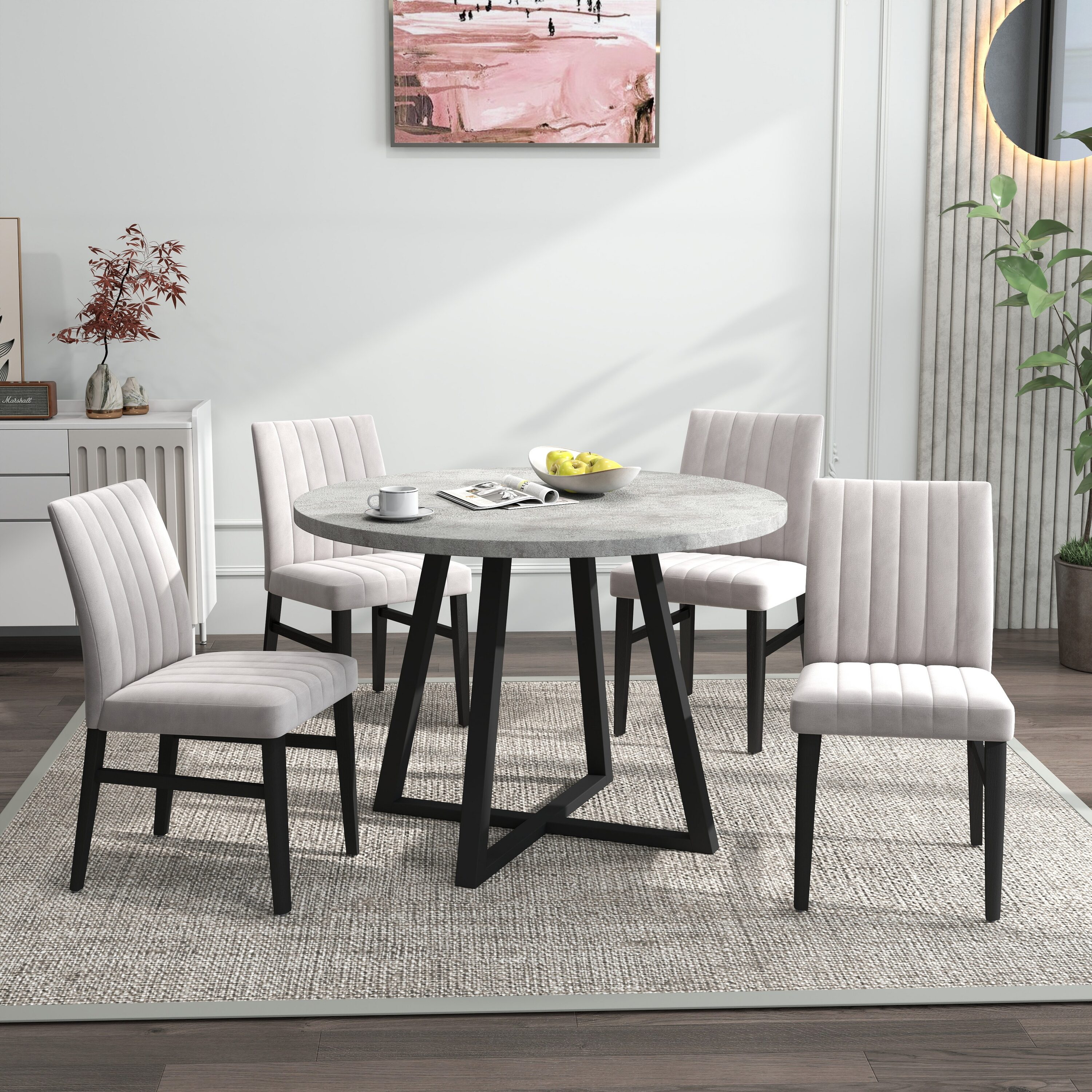 Clihome CL-RT3-BWHBG703CF Dining-Sets - View #2