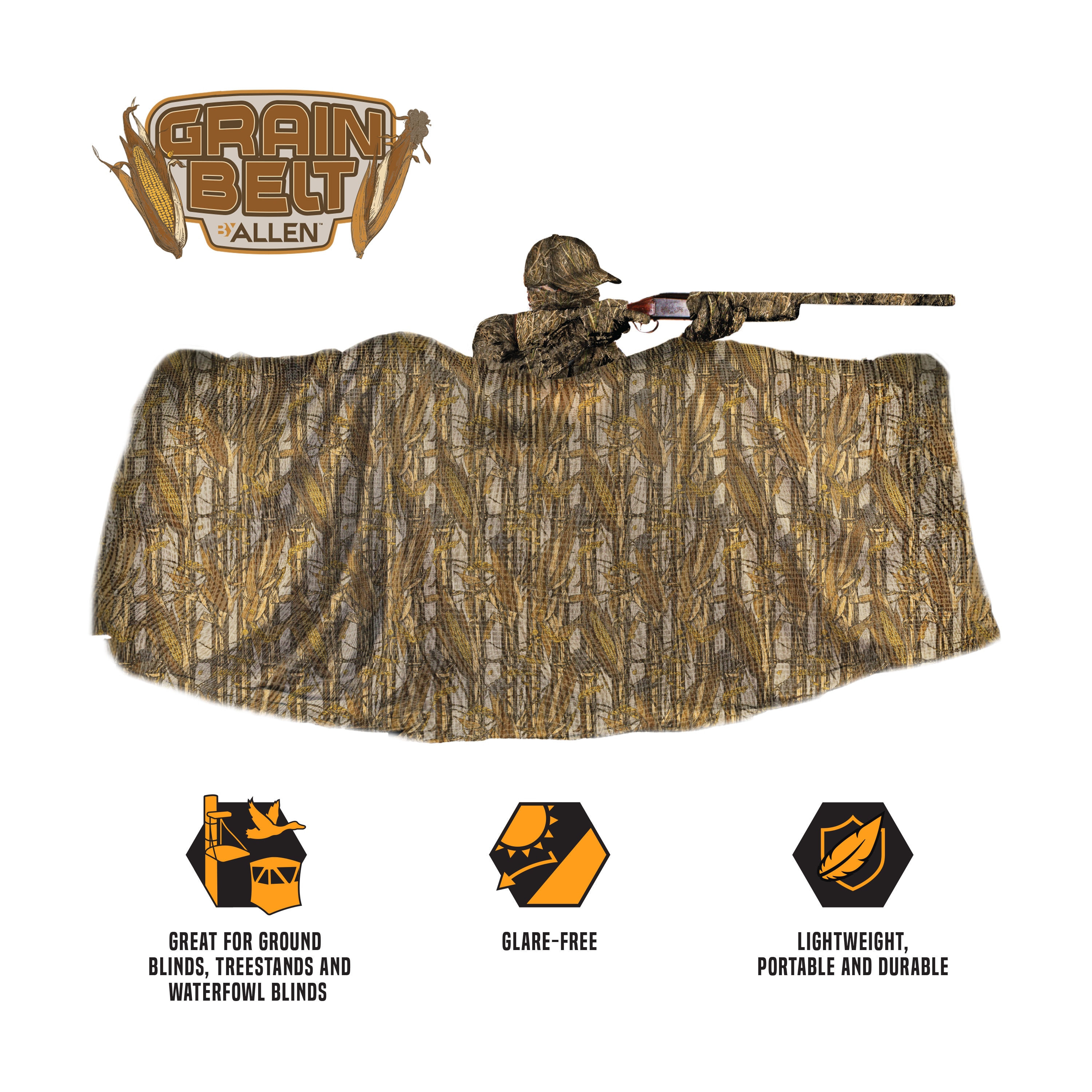 Modern Warrior Large Tactical Camo Netting - 13ft x 5ft - Fire-Retardant  and Waterproof - Hunting Decoy for Outdoor Enthusiasts in the Hunting  Equipment & Apparel department at