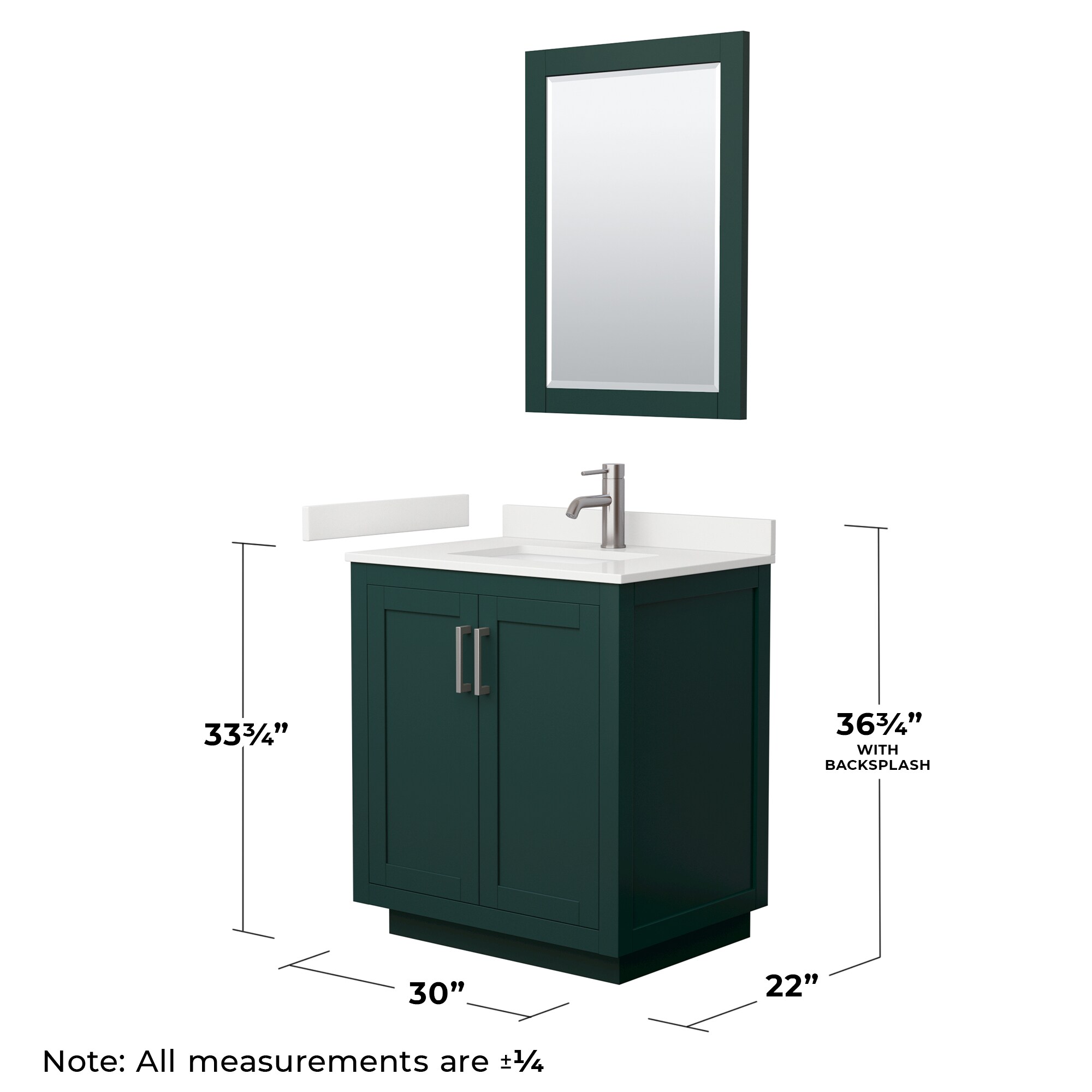 Wyndham Collection WCF292930SGEWQUNSM24 Bath-Vanity-Combo - View #6