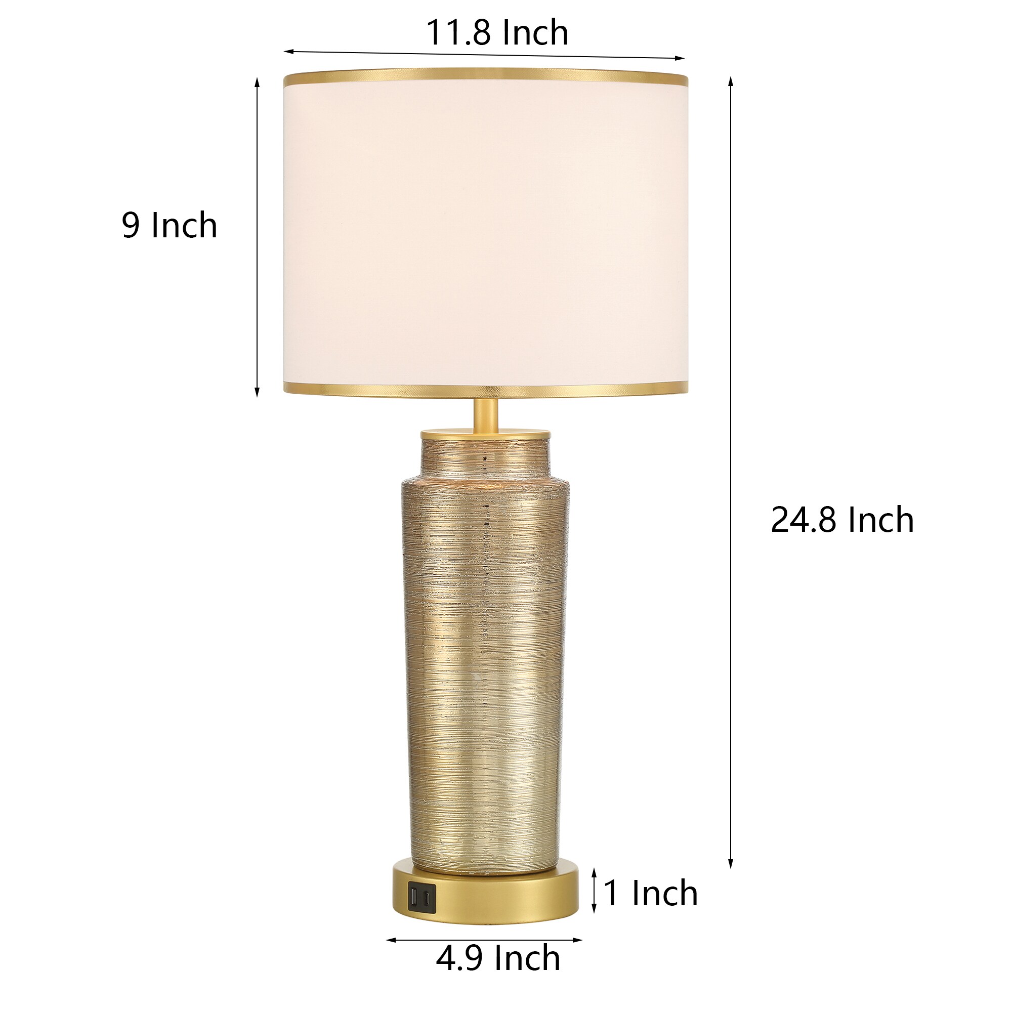 ACROMA 42351GCW Table-Lamps - View #7