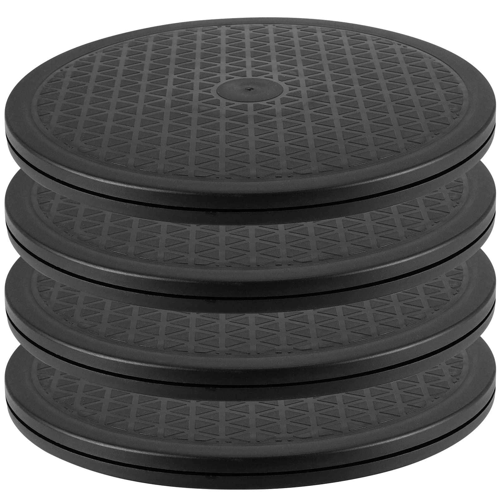 UUDULY  4 Pack 10 Inch Rotating Swivel Stand Turntable 360 Degree Round Swivel Turntable with Steel Ball Bearings Supports Up to 55 Pounds