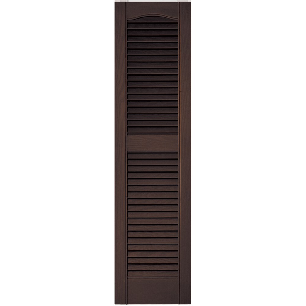 Vantage 12-in W x 48-in H Chocolate Brown Exterior Shutters at Lowes.com