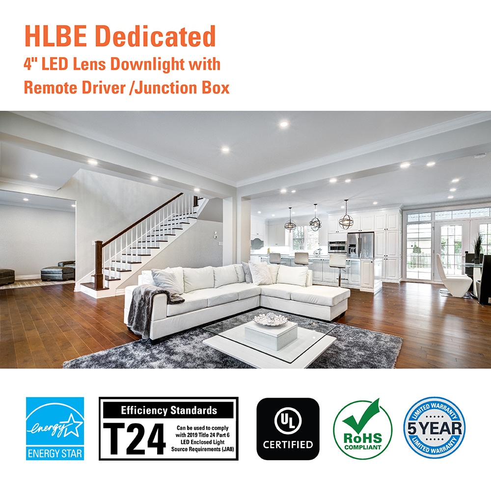 Bright White Aluminum LED Recessed Lighting 24-Pack