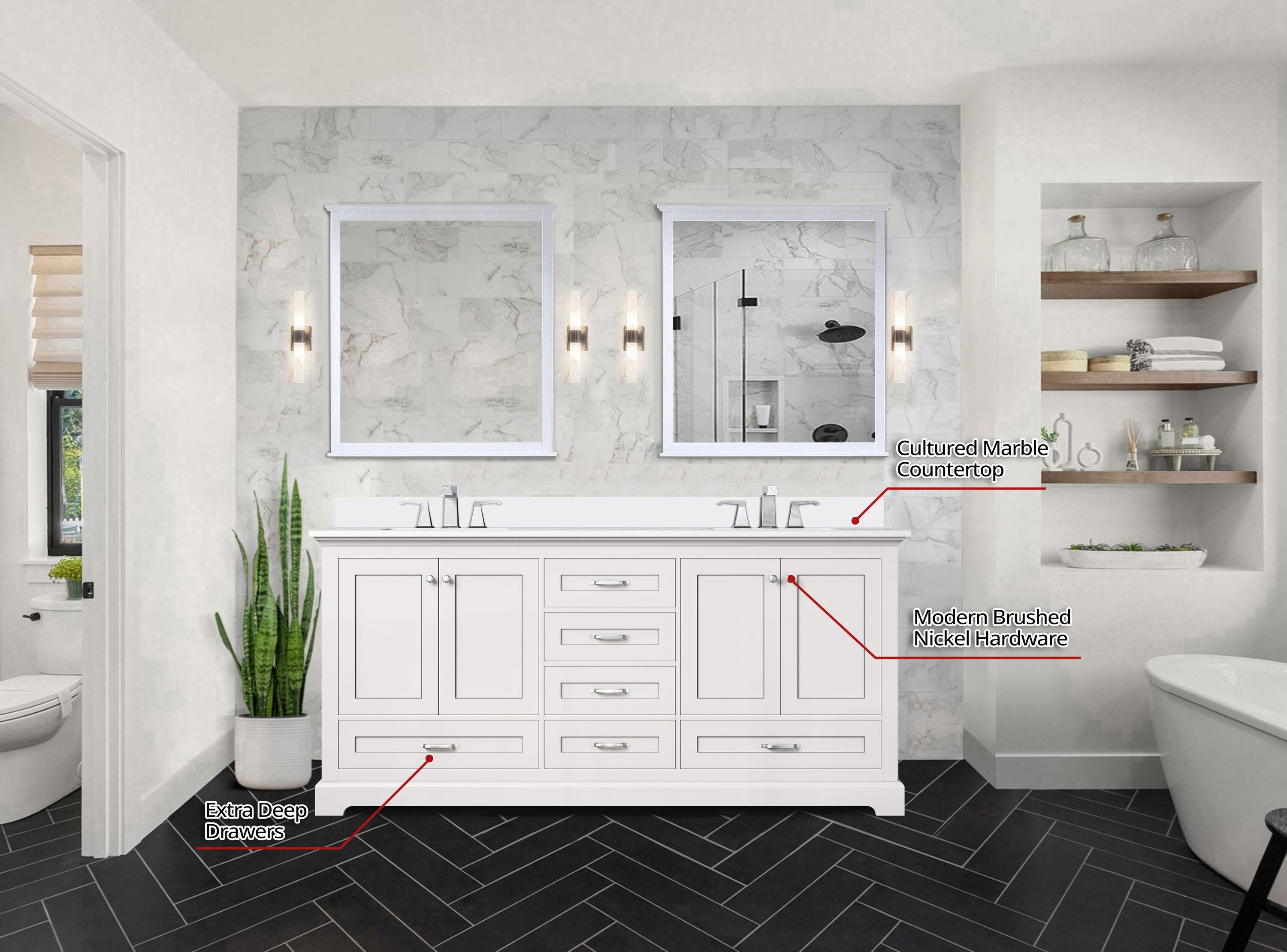 Lexora LVD72DA300 Bath-Vanity-Combo - View #6