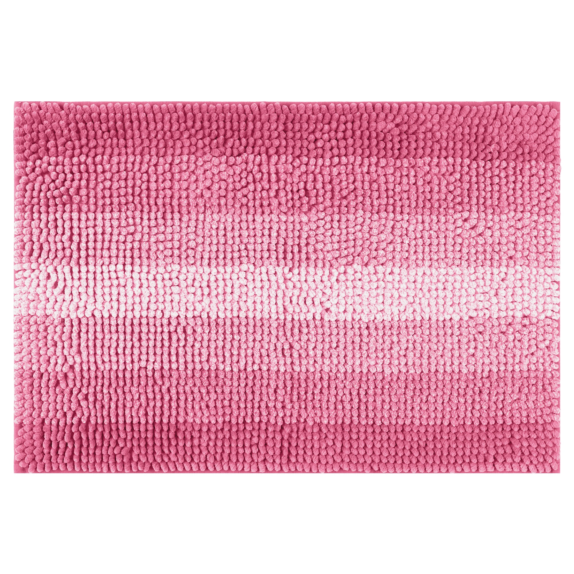 Unique Bargains - Contrasting Color Striped Bathroom Rugs Non-Slip Plush Shaggy Bath Carpet Mats ...