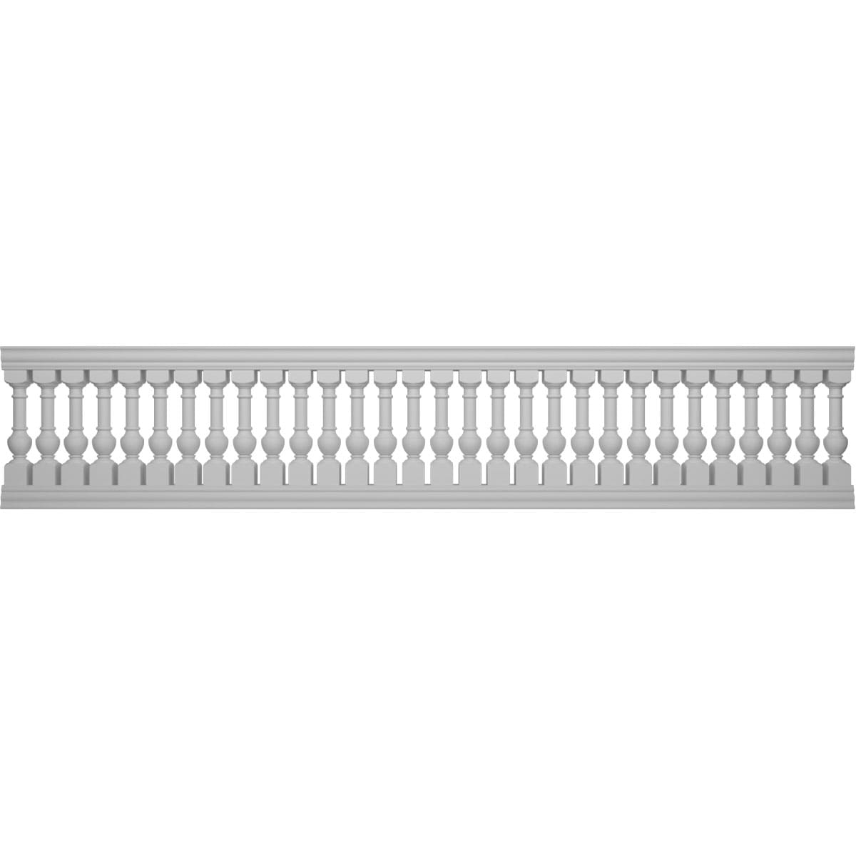 Ekena Millwork BALK40X192YOD FiberThane 16-Feet x 40-Inches York Fiberglass Deck Rail Kit
