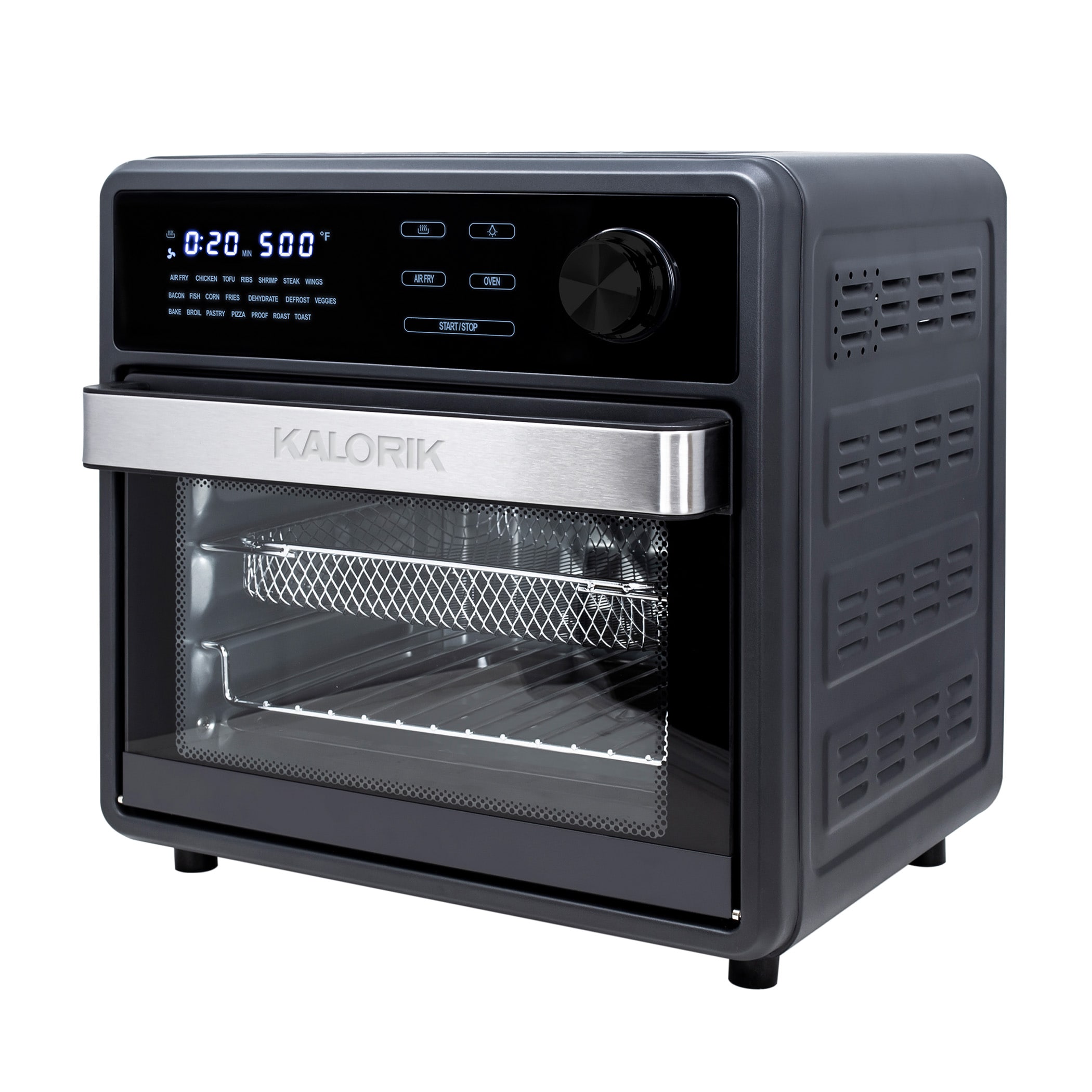  Bella Pro Series 4-Slice Convection Toaster Oven + Air Fryer  with Dehydrator & Rotisserie Settings Stainless Steel: Home & Kitchen