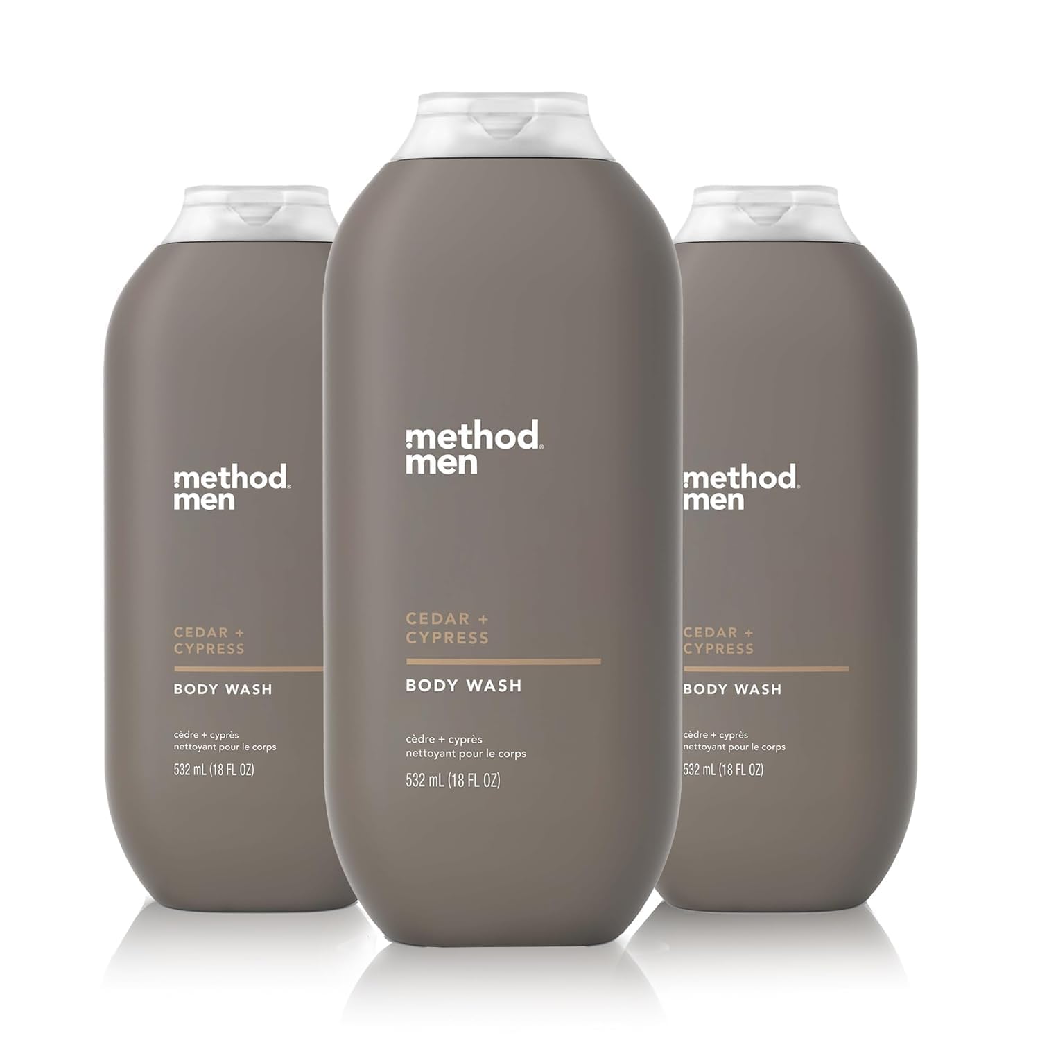 method  Men Body Wash Cedar + Cypress Paraben and Phthalate Free 18 fl oz Pack of 3