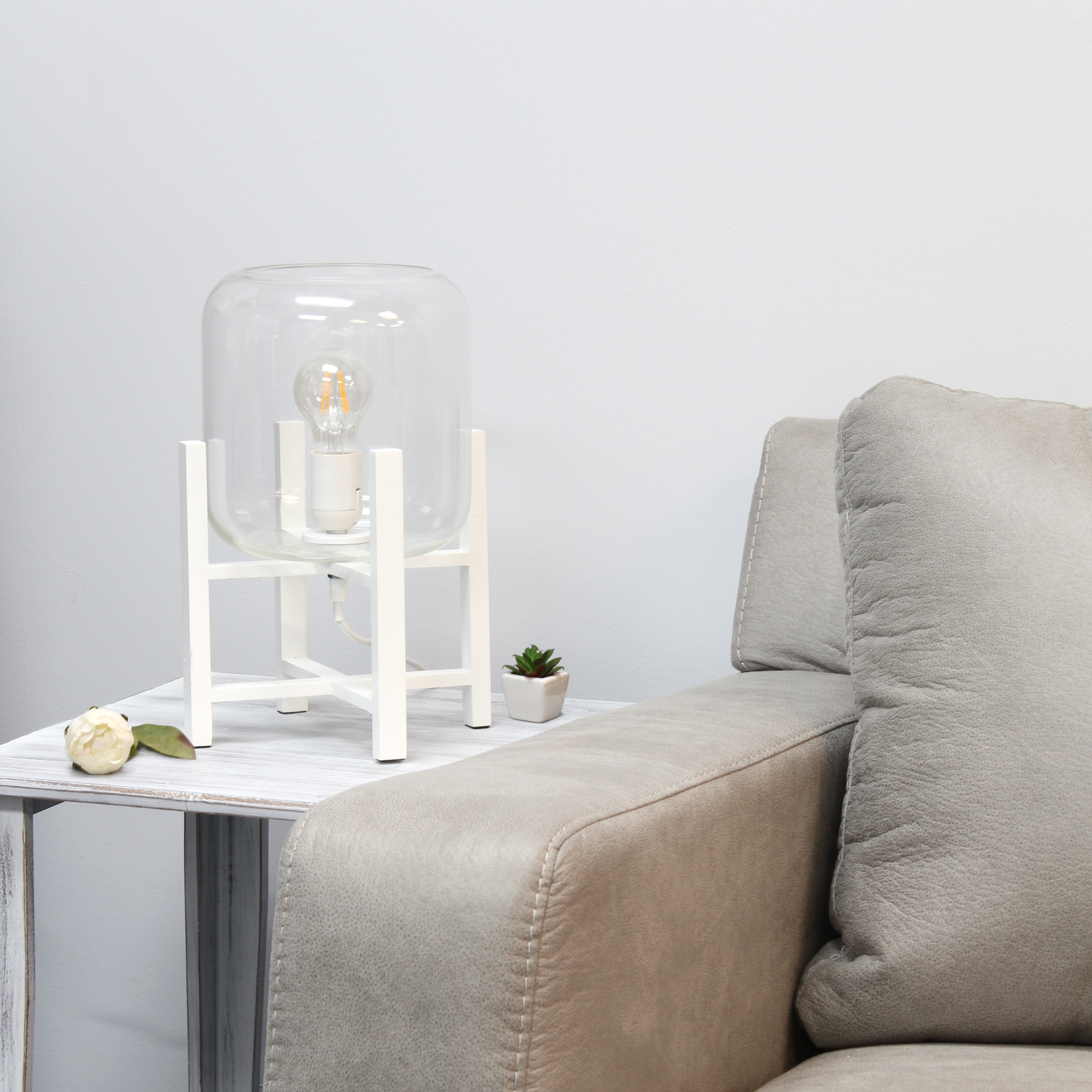 Simple Designs LT1068-WHT Table-Lamps - View #5