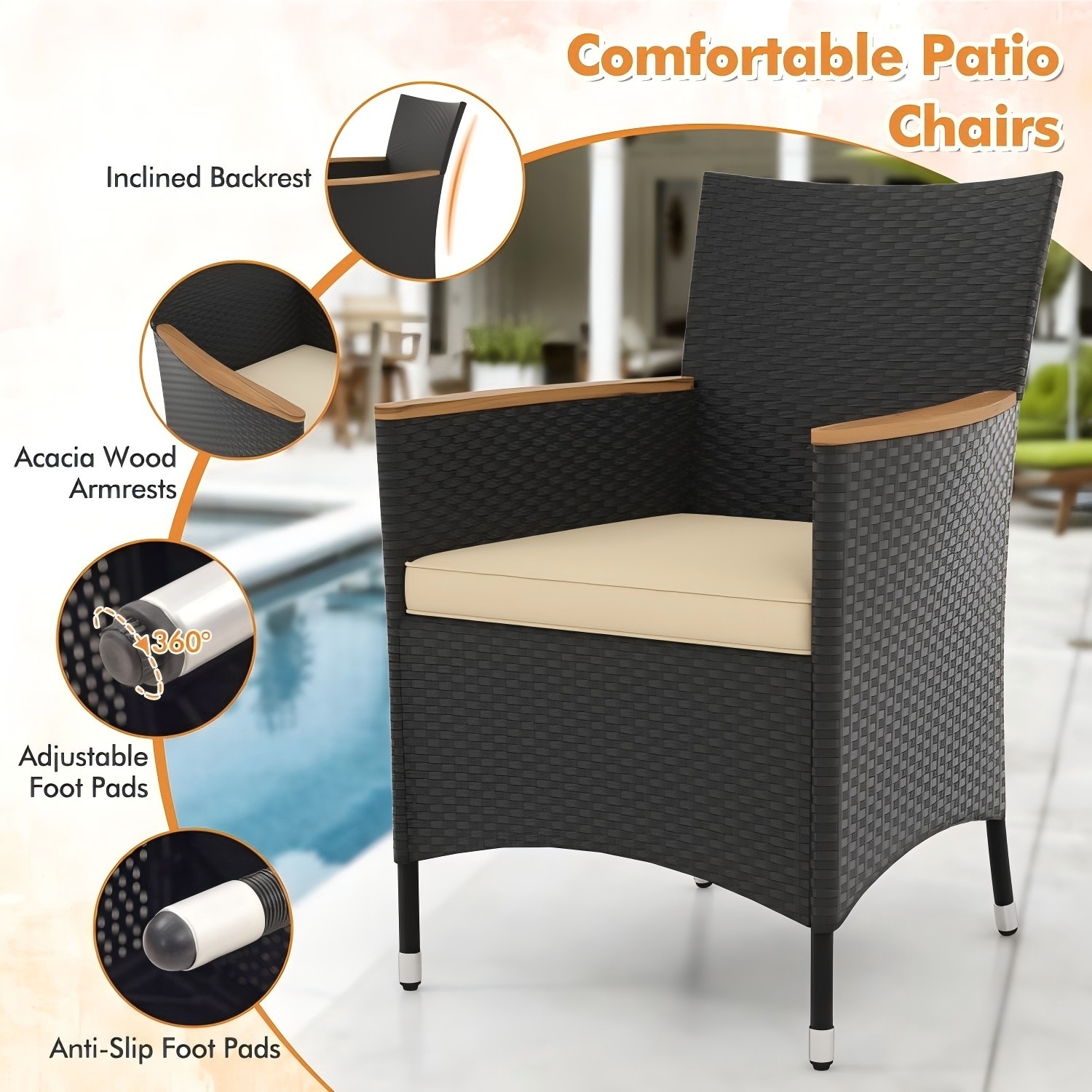 Forclover HBV-6855C Patio-Dining-Sets - View #8