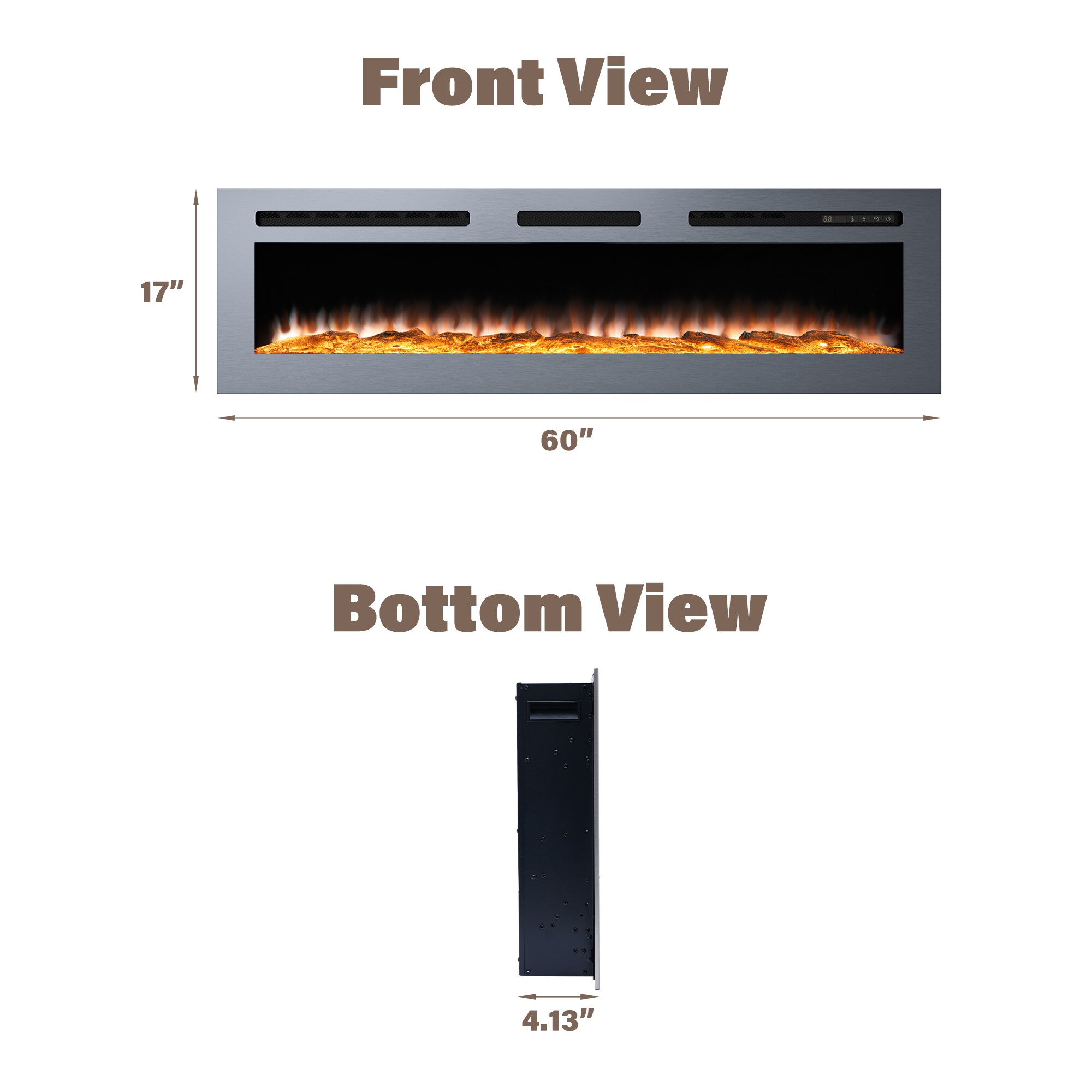 Clihome CL-W60 Electric-Fireplaces - View #12