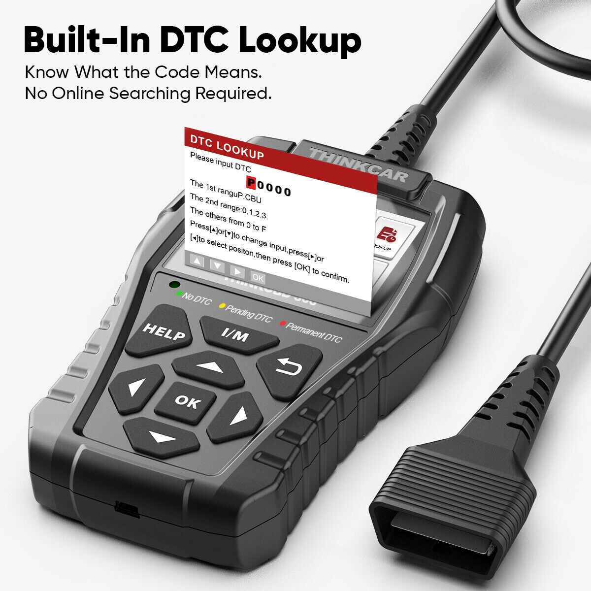 THINKCAR OBD2 Scanner Car Code Reader with Live Data I/M Readiness ...