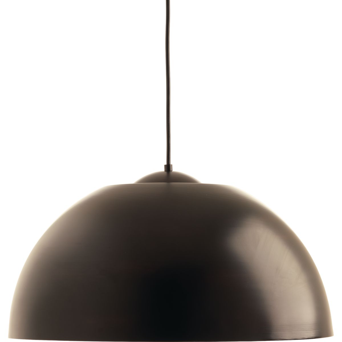 Antique Bronze Farmhouse LED Dome Pendant, 22" Width, Energy Star