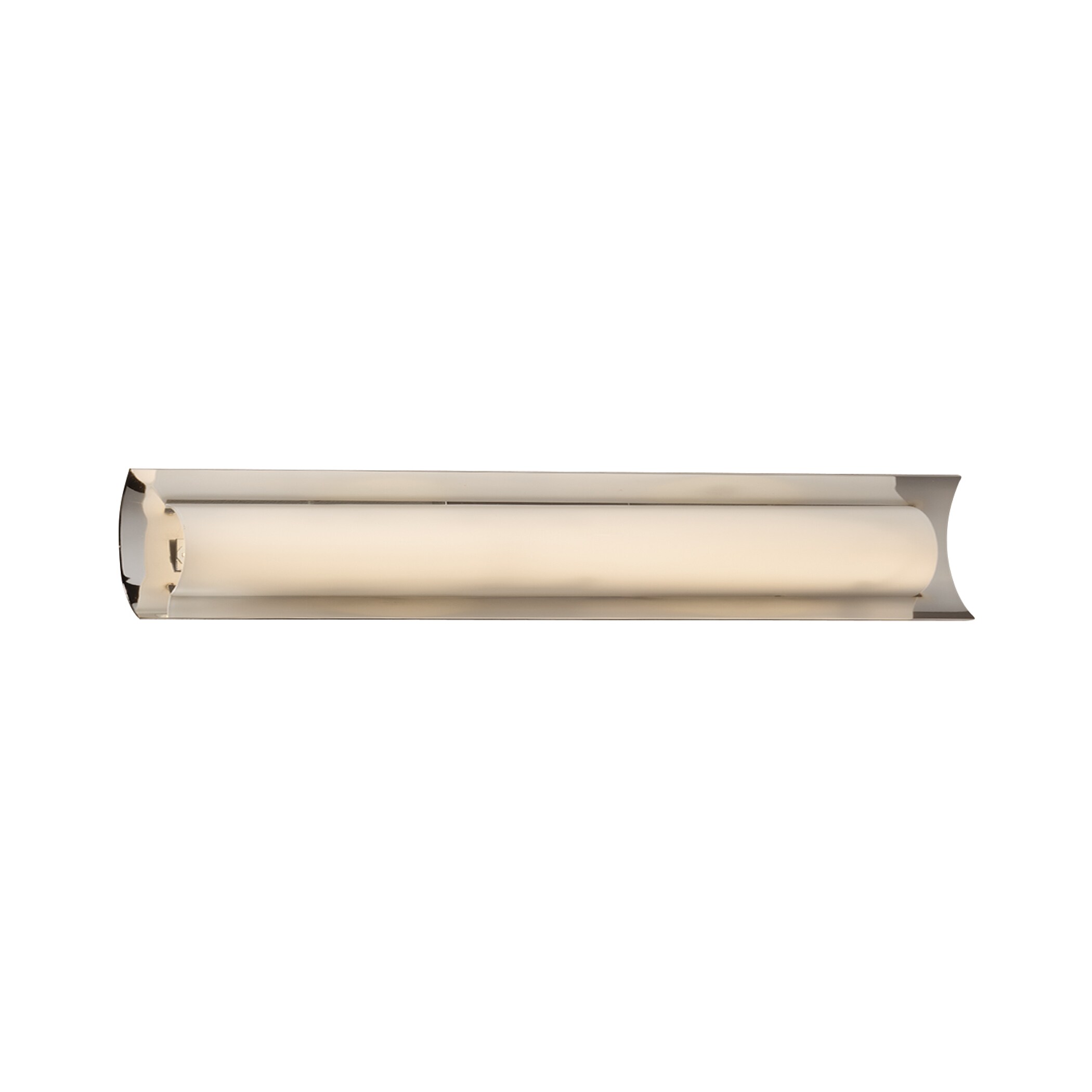 Justice Design Group FSN-8635-OPAL-CROM Fusion 30-in 1-Light Polished Chrome LED Glam Vanity Light