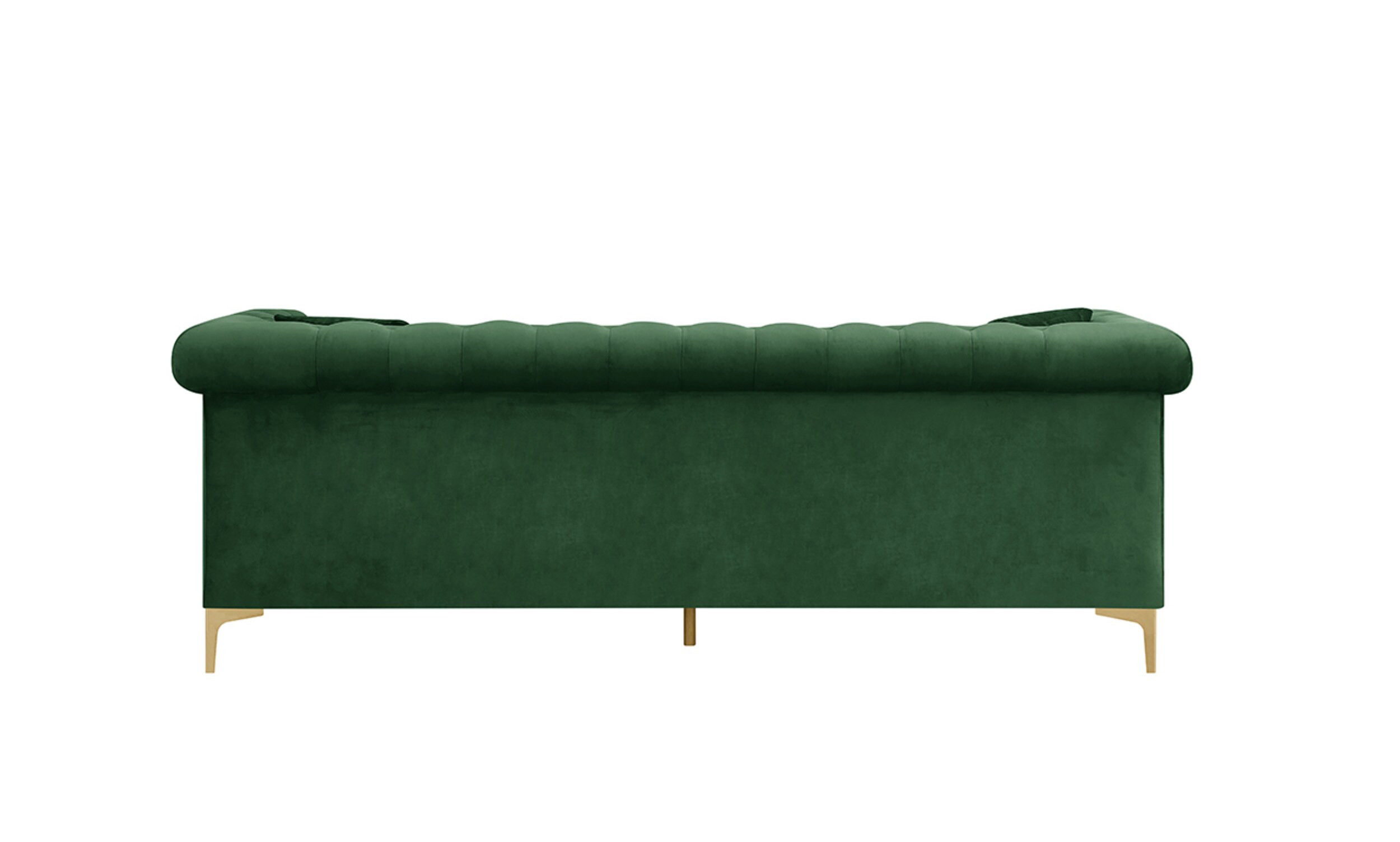 Chic Home Design Levin 90-in Modern Green Velvet 3-seater Sectional Arm ...