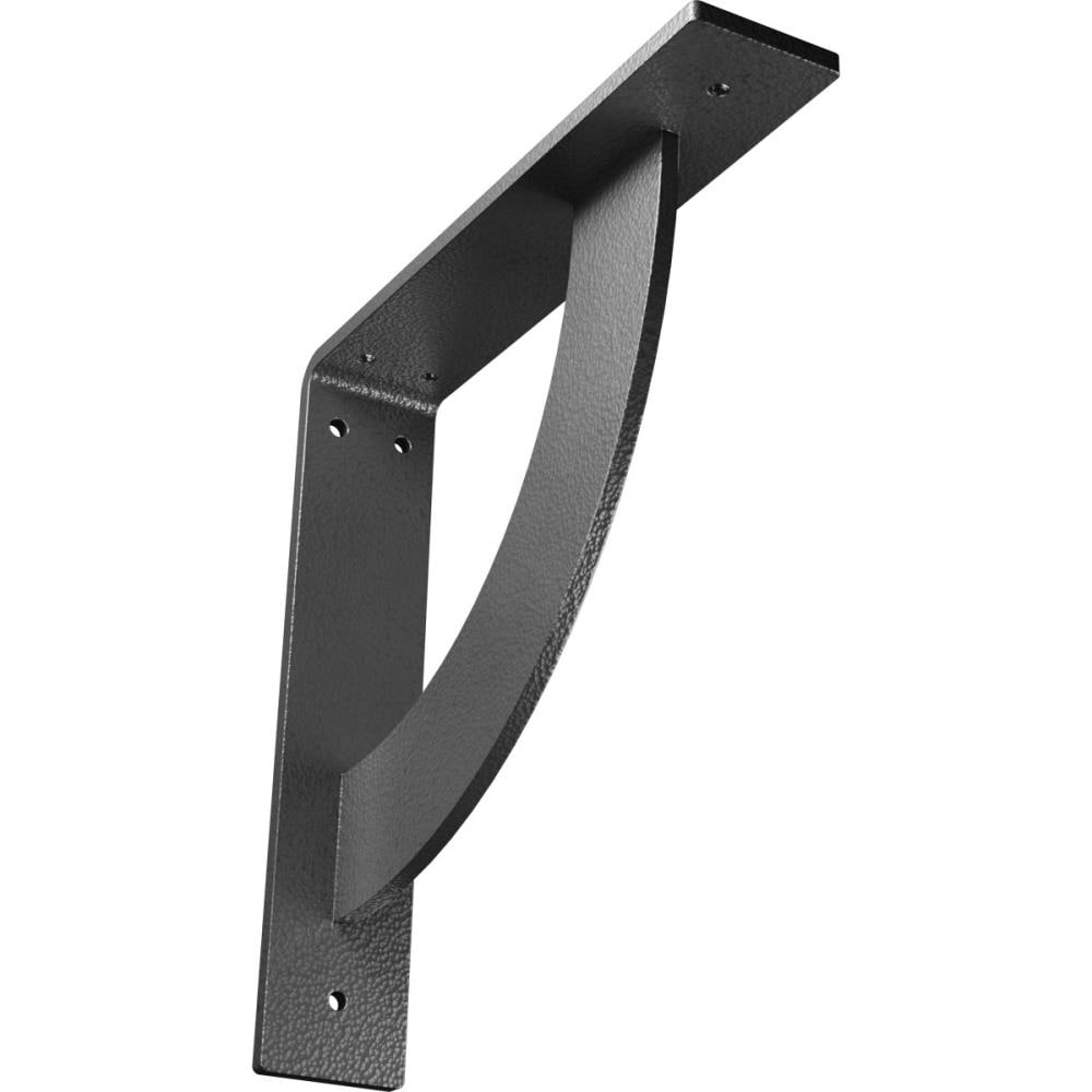Ekena Millwork BKTM02X10X10BUHSV Bulwark 10-in x 2-in x 10-in Gray Steel Countertop support bracket