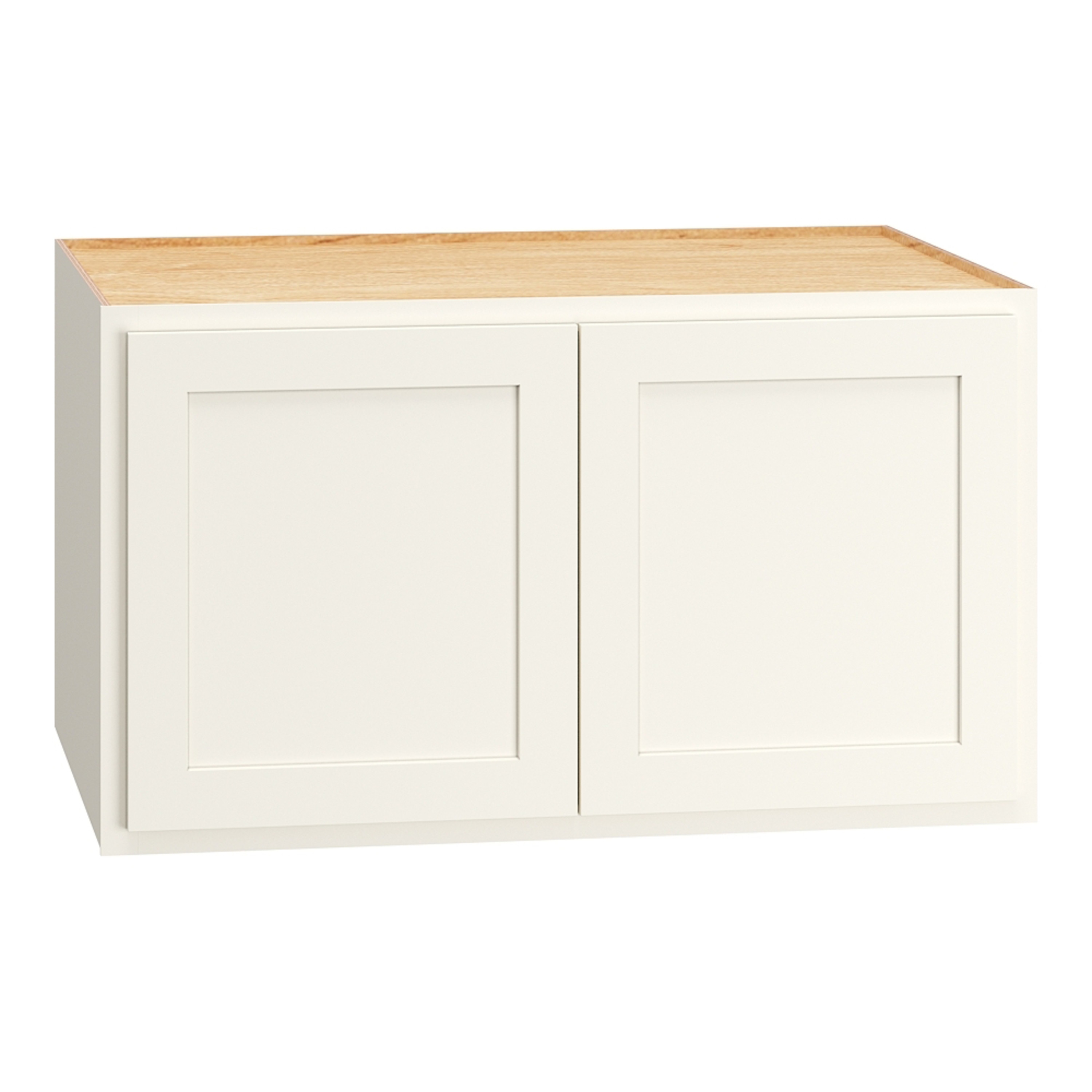 Diamond Express - Jamestown 37-in W x 21-in H x 24-in D White Partial Overlay Painted Wall Fully ...