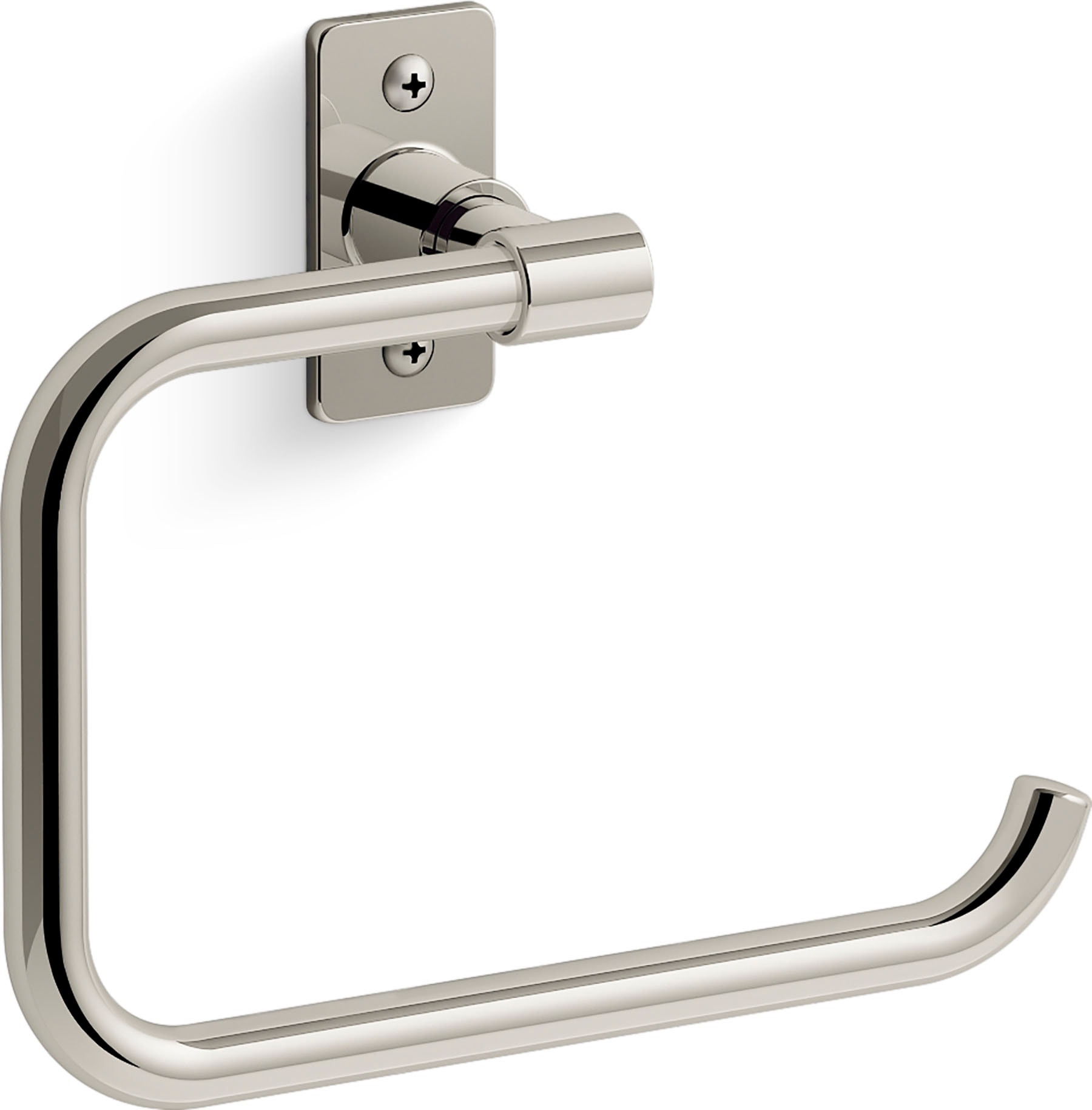 KOHLER 35928-SN Castia by Studio McGee Vibrant Polished Nickel Wall mount Single Towel Ring