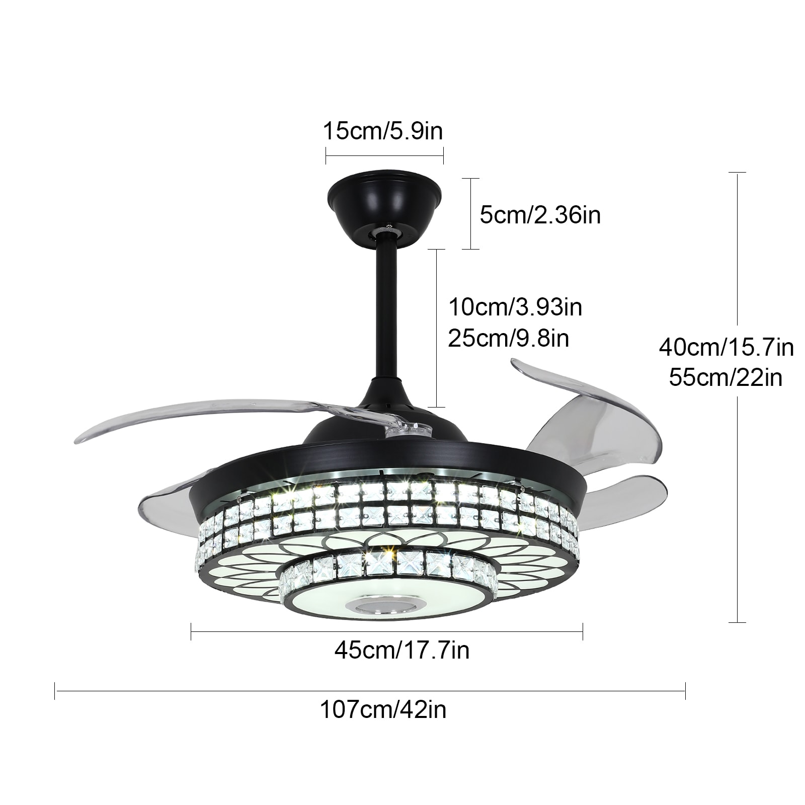Oukaning JZUCODB6NSHCX Ceiling-Fans - View #4