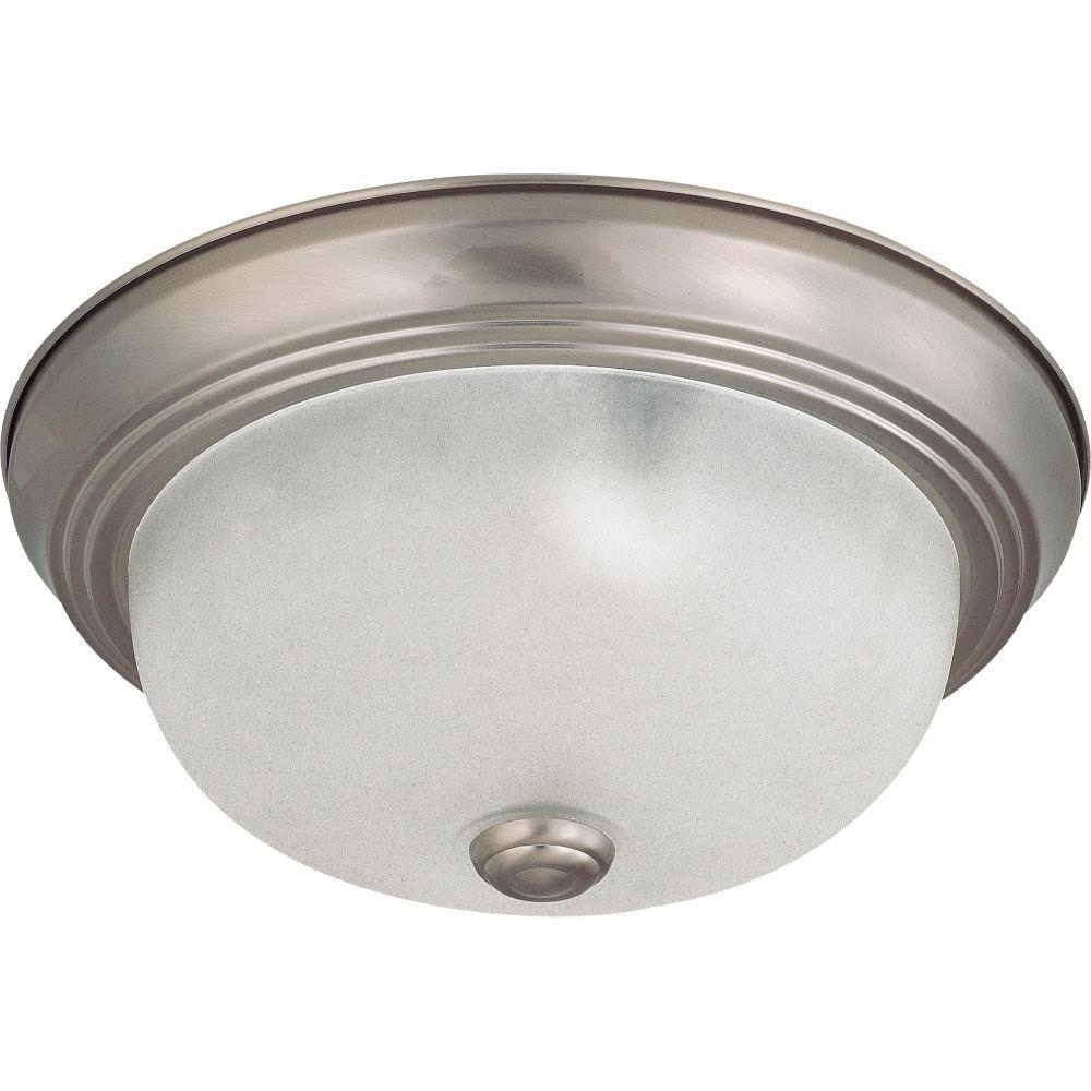  LW-SC514830 2-Light 11.38-in Brushed Nickel Flush Mount Light