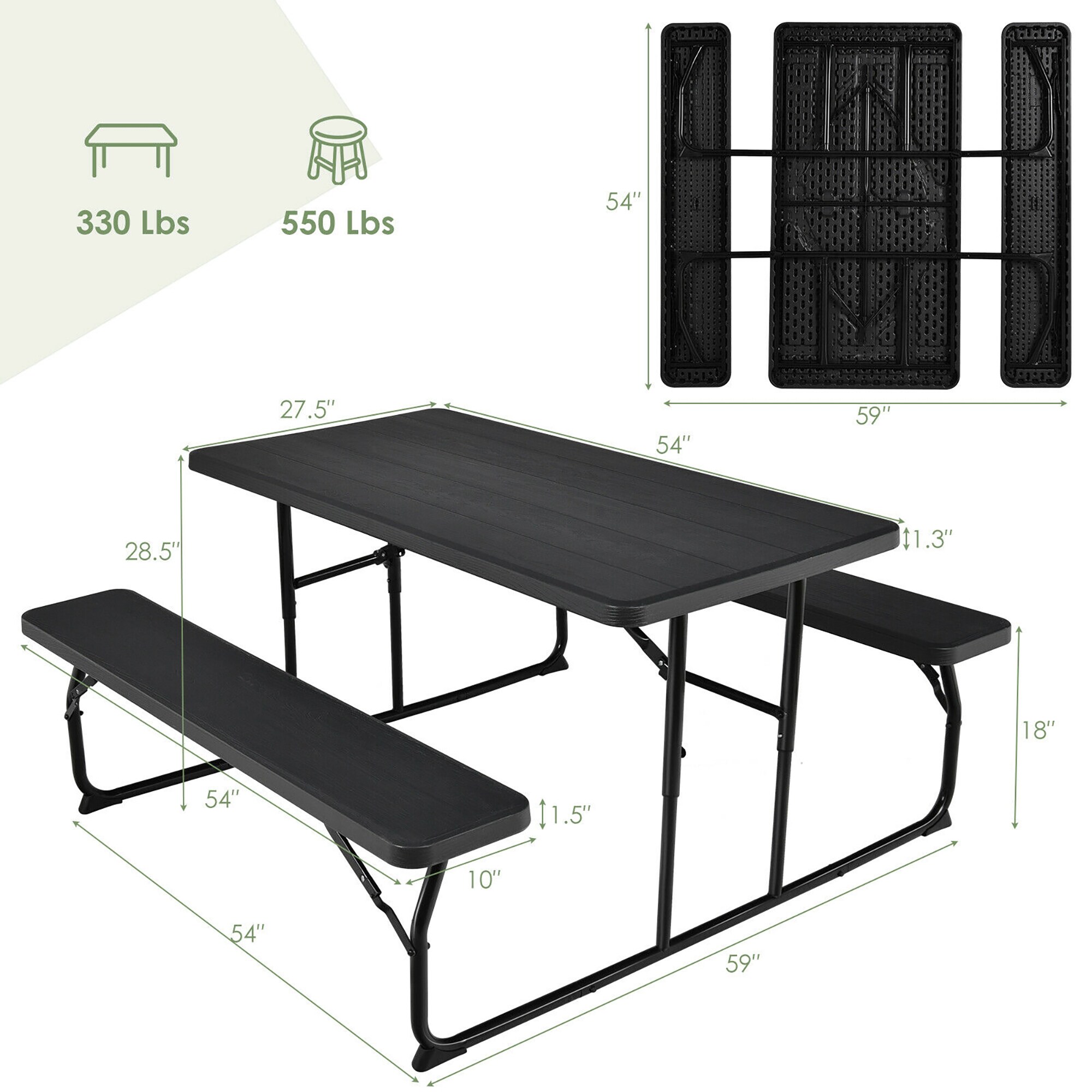 BABOOM BOM-72BK-CO Picnic-Tables - View #3
