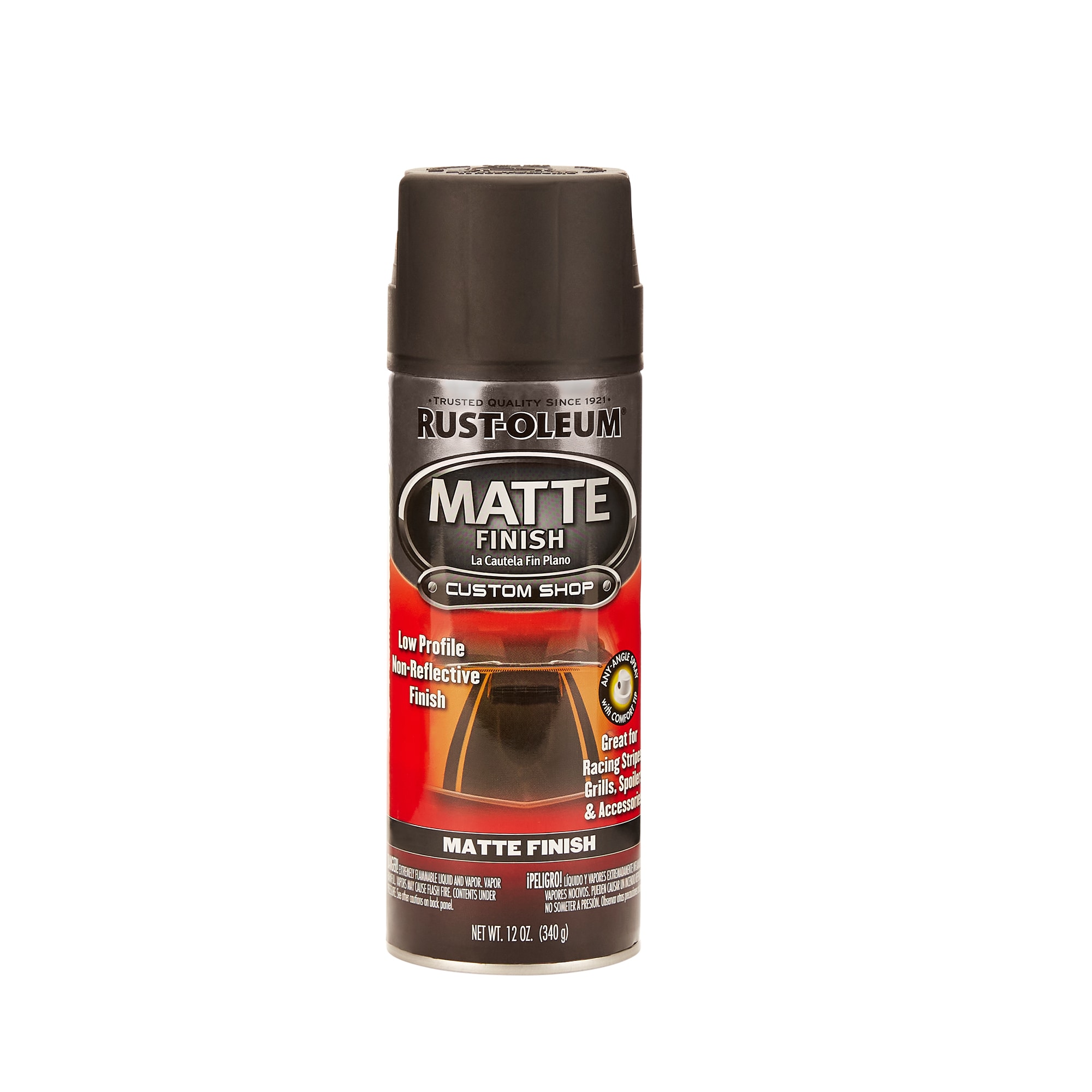 Rust-Oleum 263422 Automotive Matte Finish Spray Paint, 12 oz, Matte Black