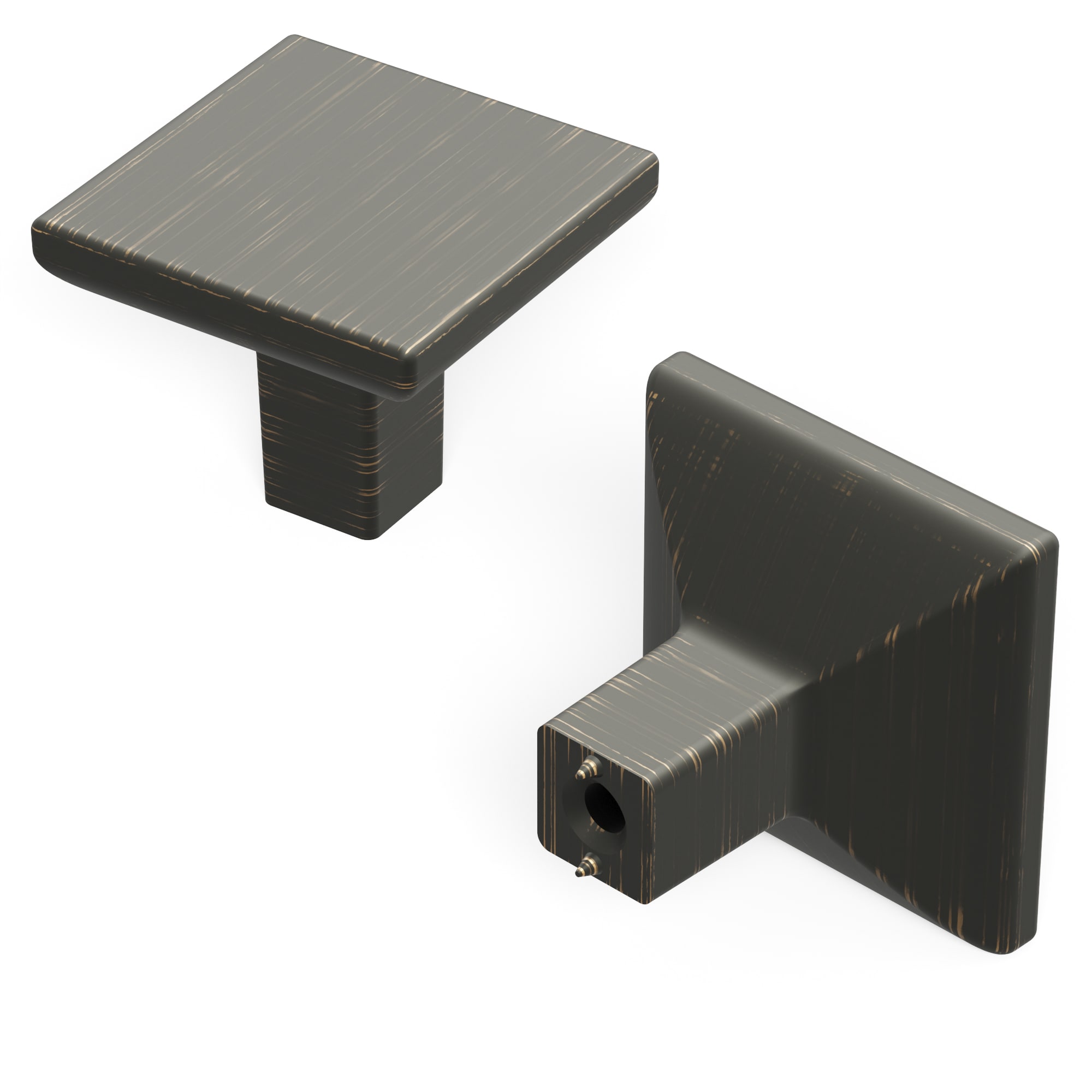 Hickory Hardware HH075341-VB Skylight Vintage Bronze Square Contemporary Cabinet Knob