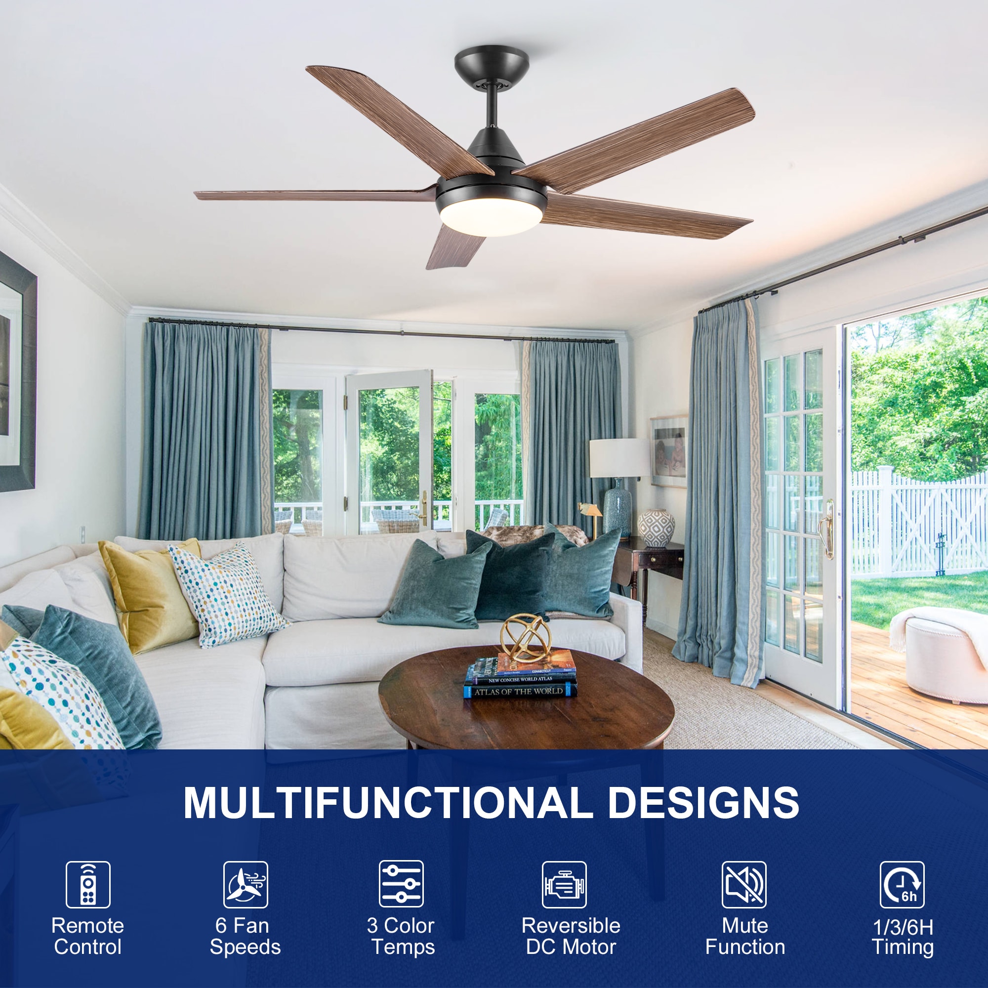YUHAO LSAC1085BKM482 Ceiling-Fans - View #3