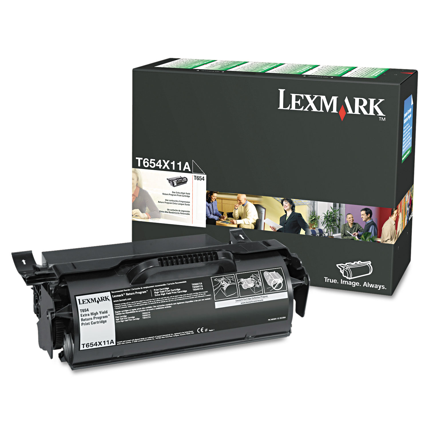 Lexmark T654X11A Return Program Extra High-Yield Toner 36000 Page-Yield Black