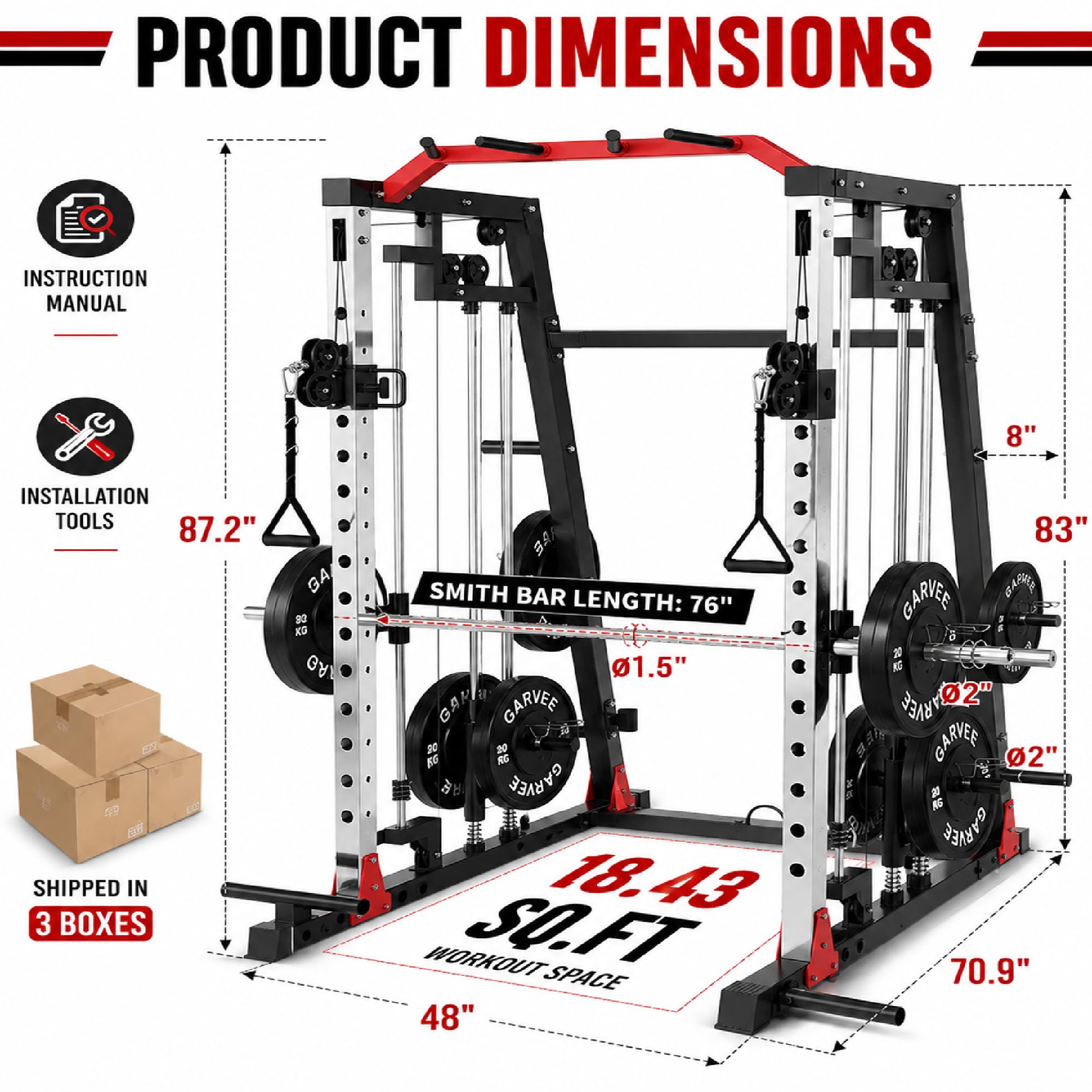 Garvee DZLPVO0TWL4896 Lat-Pull-Down-Machines - View #3