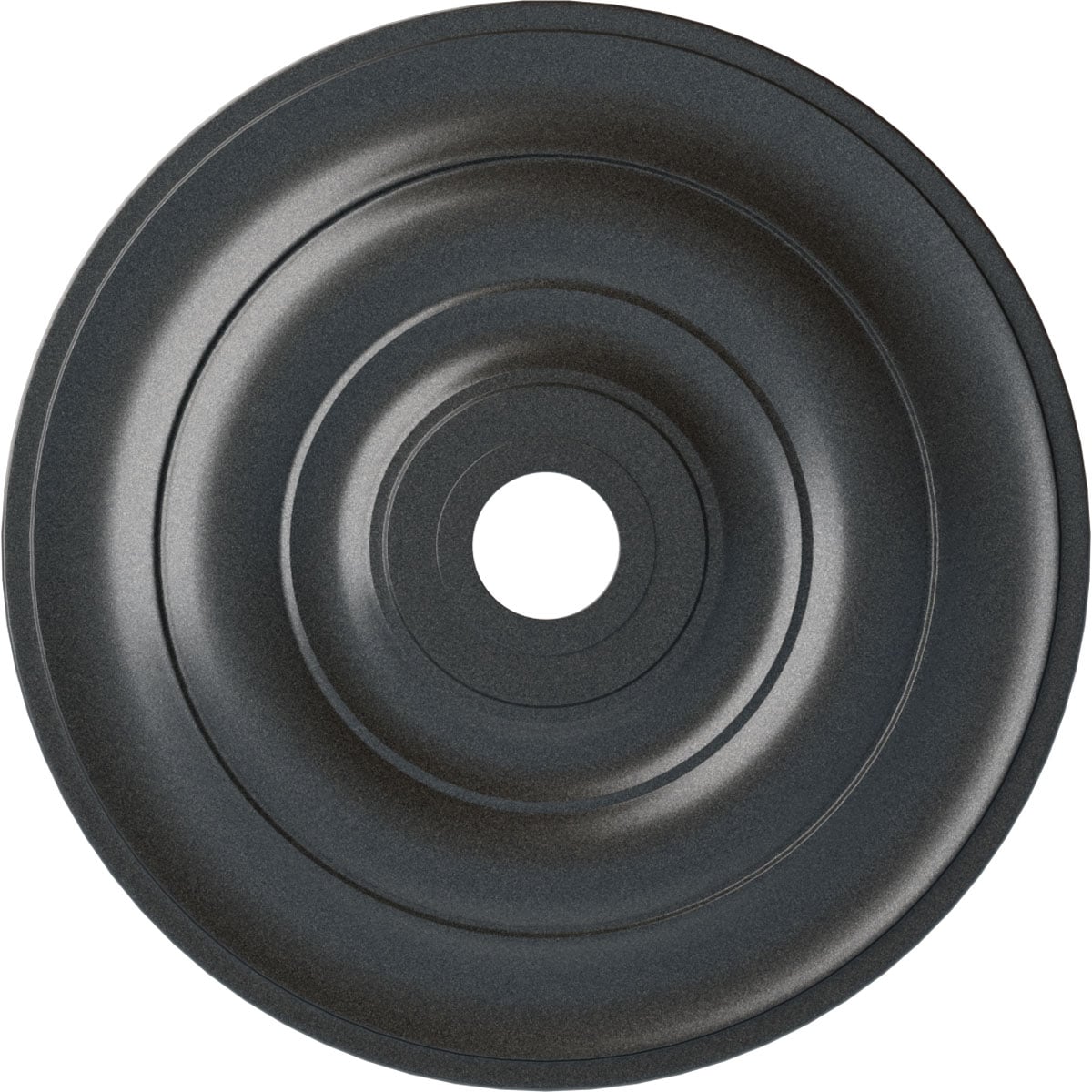 Ekena Millwork CM26JEPES Jefferson 26.5-in W x 26.5-in L Painted Pewter Polyurethane Whole Ceiling Medallion