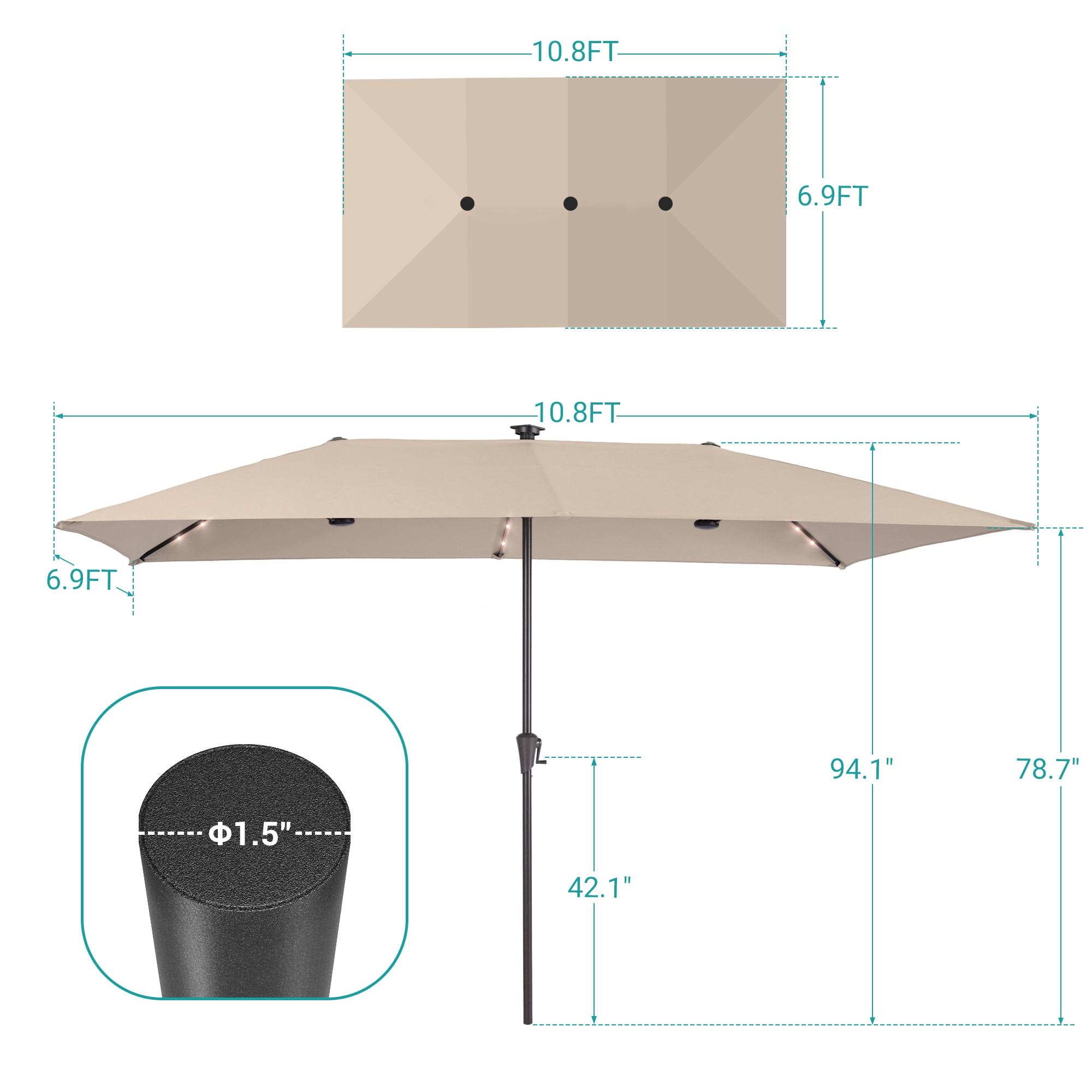 ACEGOSES LW-TP306WT Umbrellas-2 - View #3