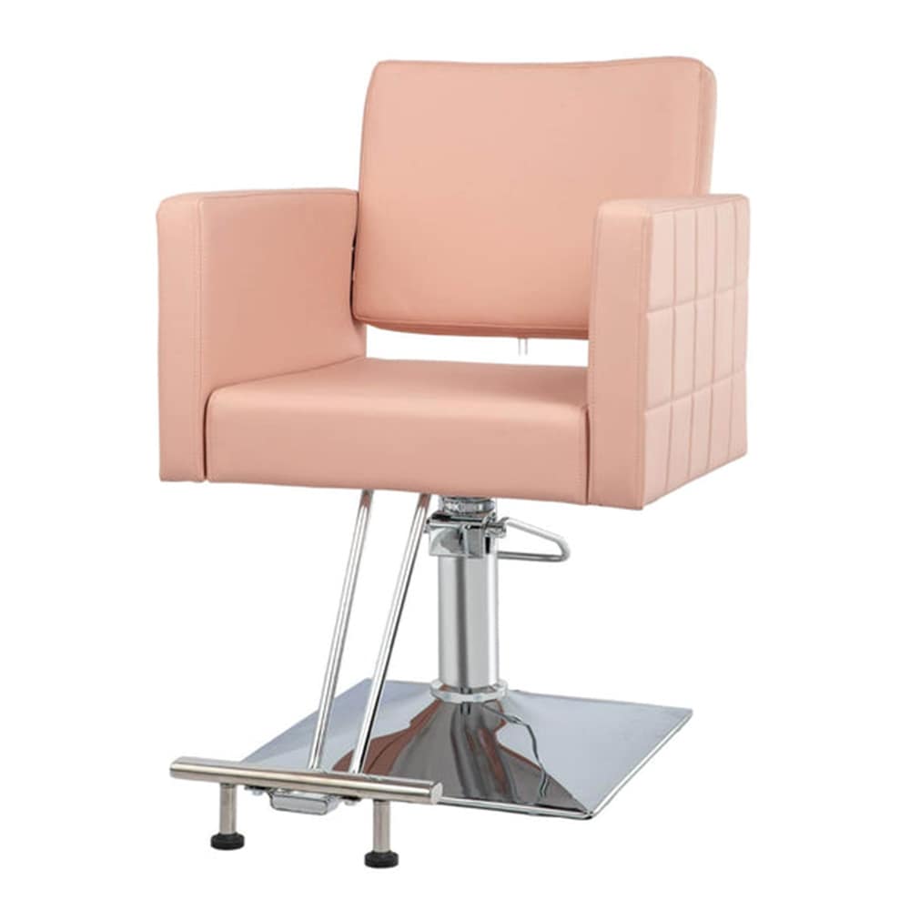 Outopee LO1G59000480 Pink Contemporary Ergonomic Adjustable Height Swivel Faux Leather Desk Chair