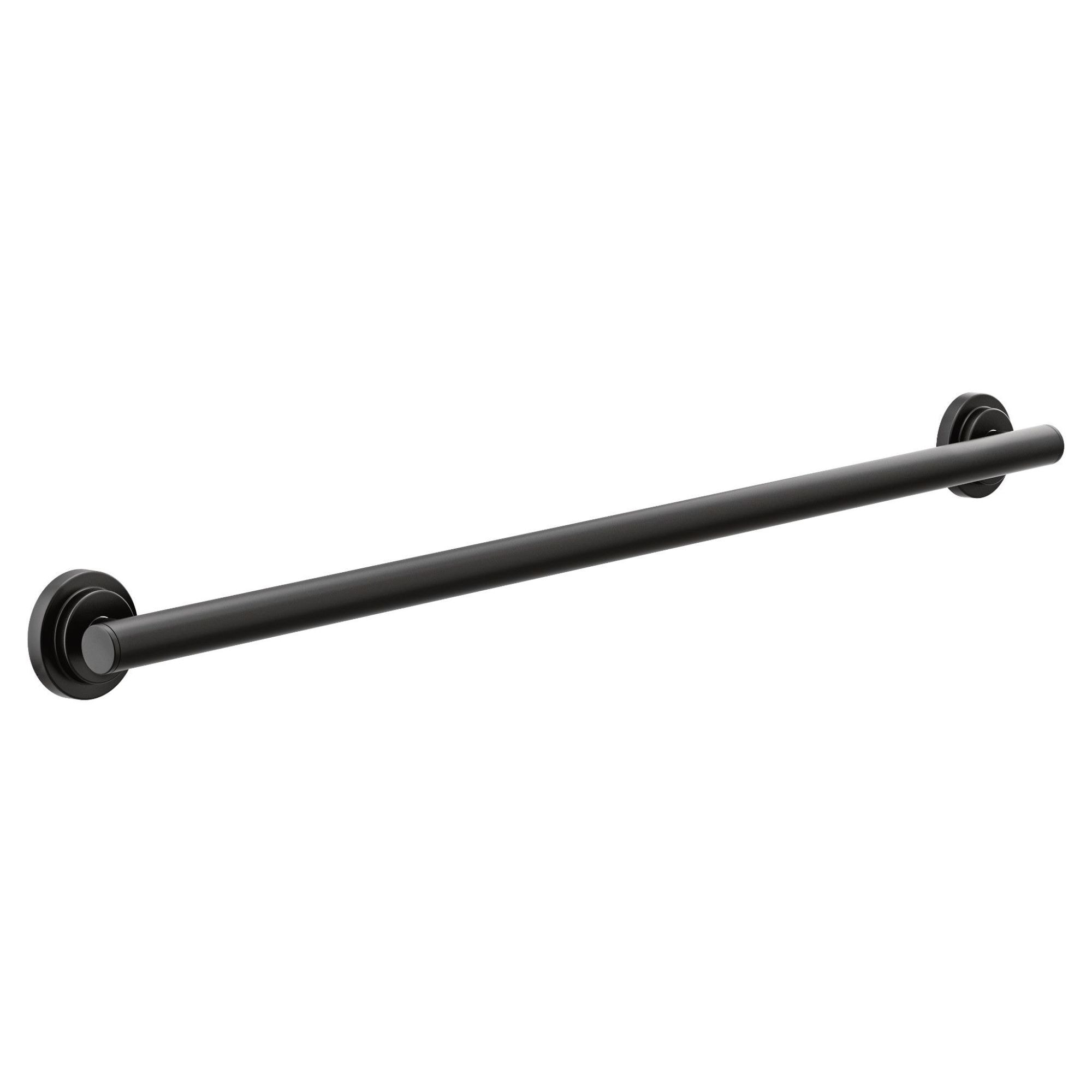 Moen Iso 36-in Matte Black Wall Mount ADA Compliant Grab Bar (500-lb ...