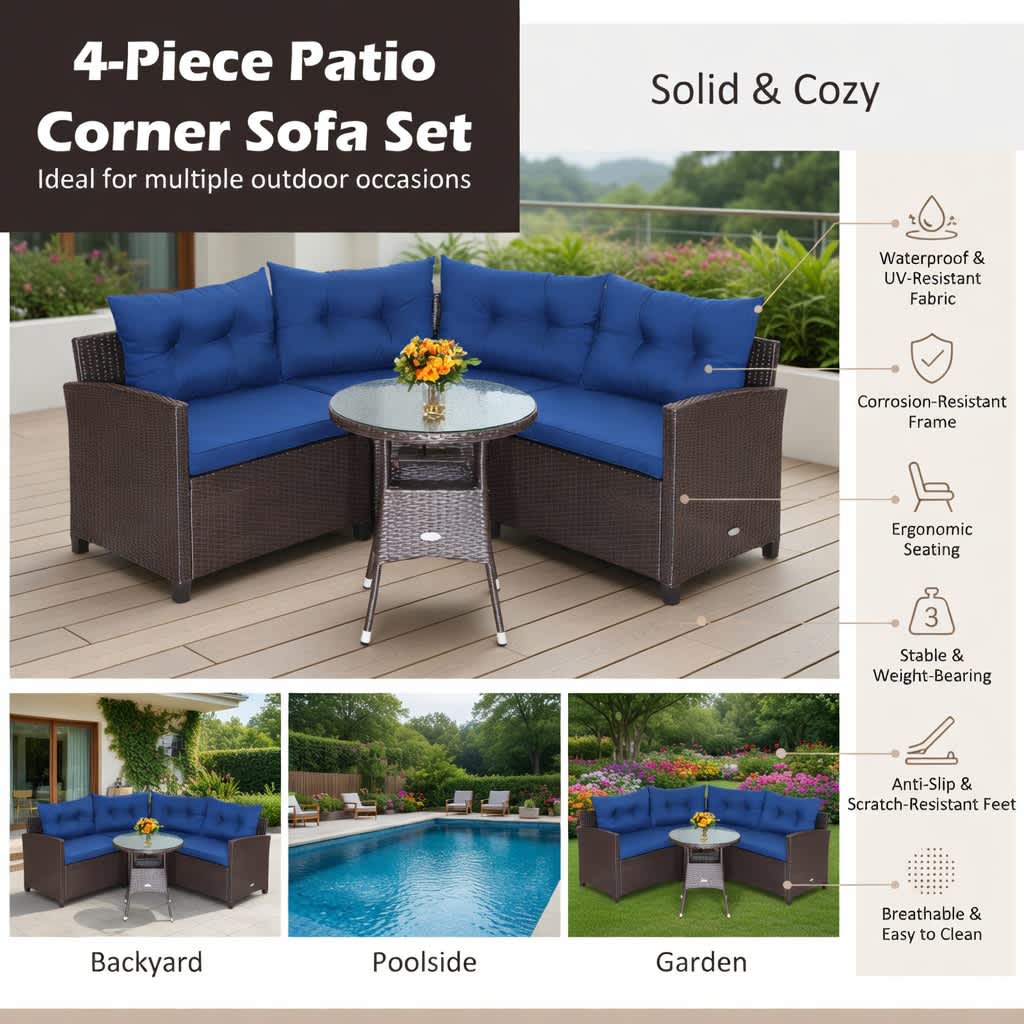 VERYKE 6219408002026 Patio-Conversation-Sets - View #4