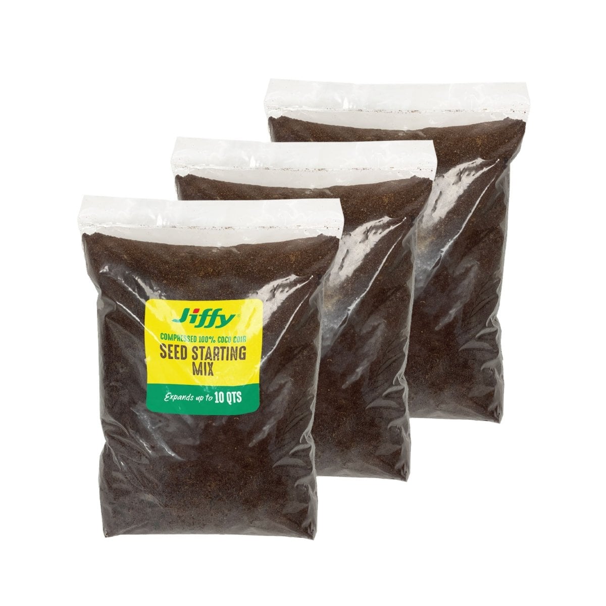 Jiffy - Ferry-Morse Seed Starting by Seed Starting Mix Compressed Coco Coir Soil Expands to 10QT