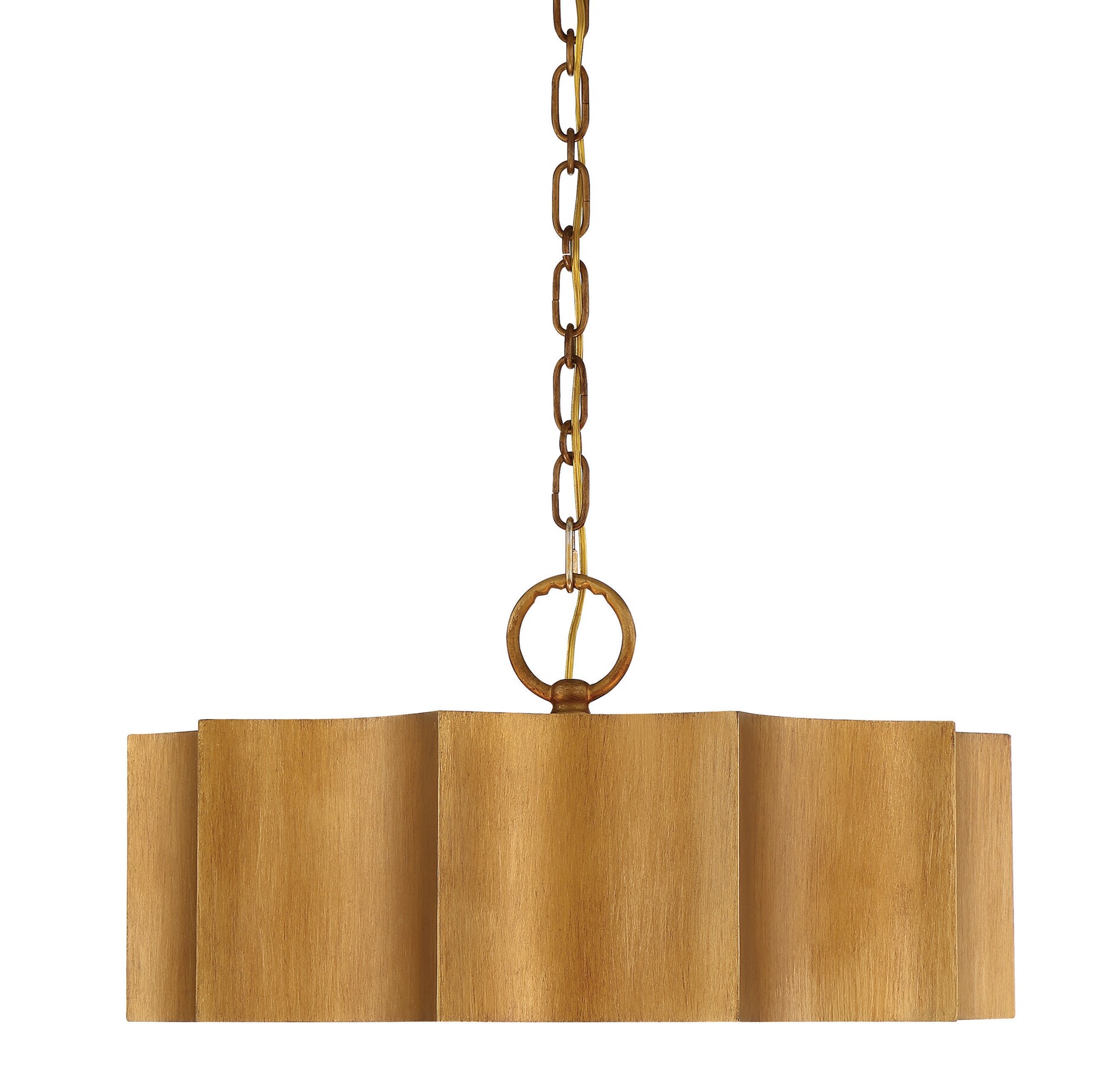 Shelby Starburst 22'' Drum Pendant Light in Gold Patina