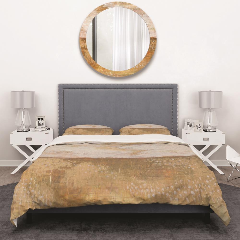Amber Modern Horizon Abstract Microfiber Duvet Cover Set