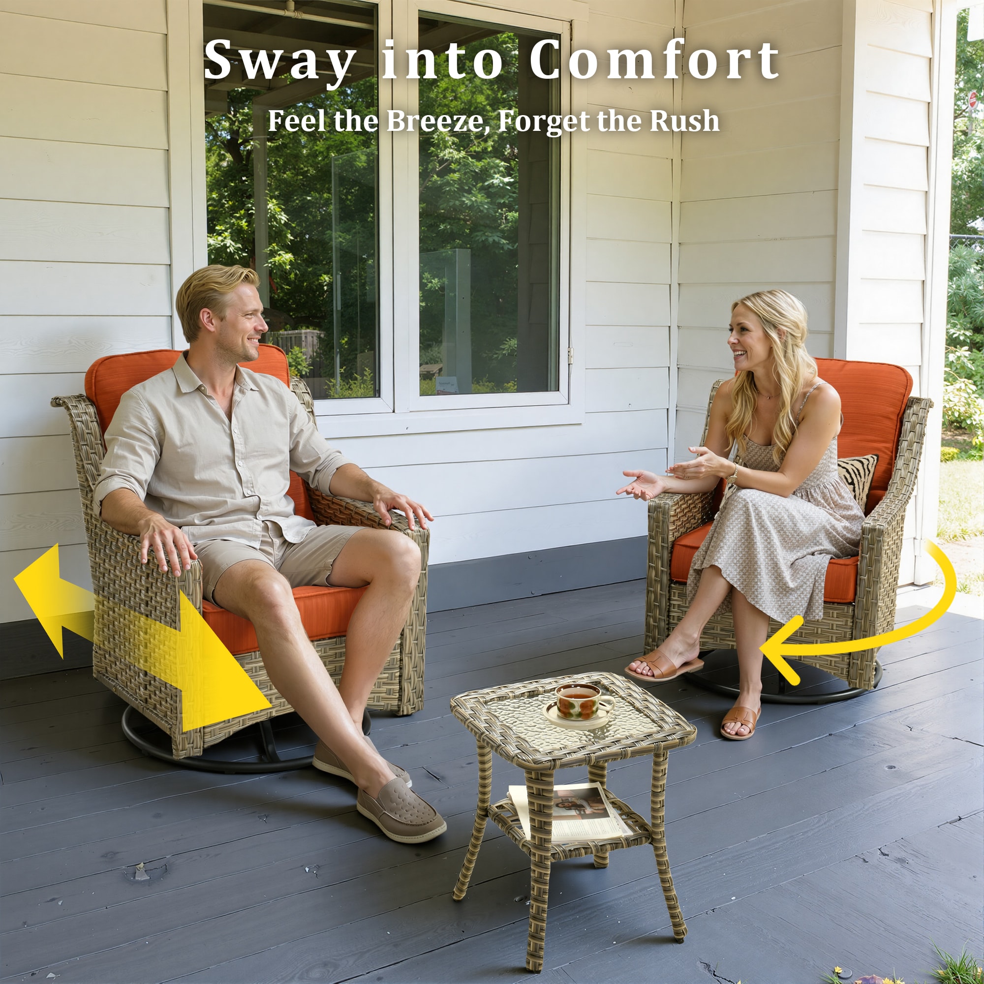 weaxty HMBCFP03-PAD806 Patio-Conversation-Sets - View #6