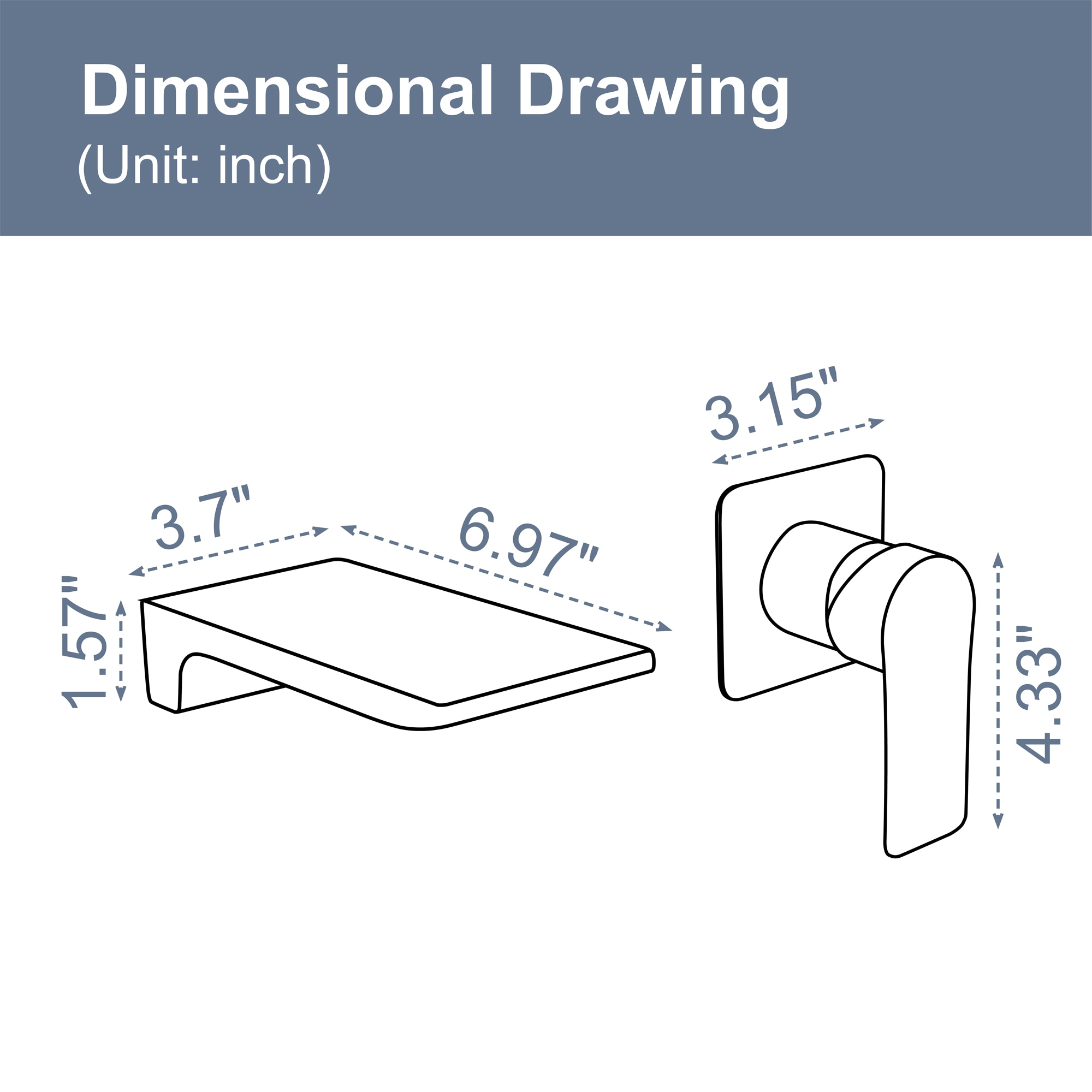 WELLFOR SMG-2410BG Roman-Tub-Faucets - View #6